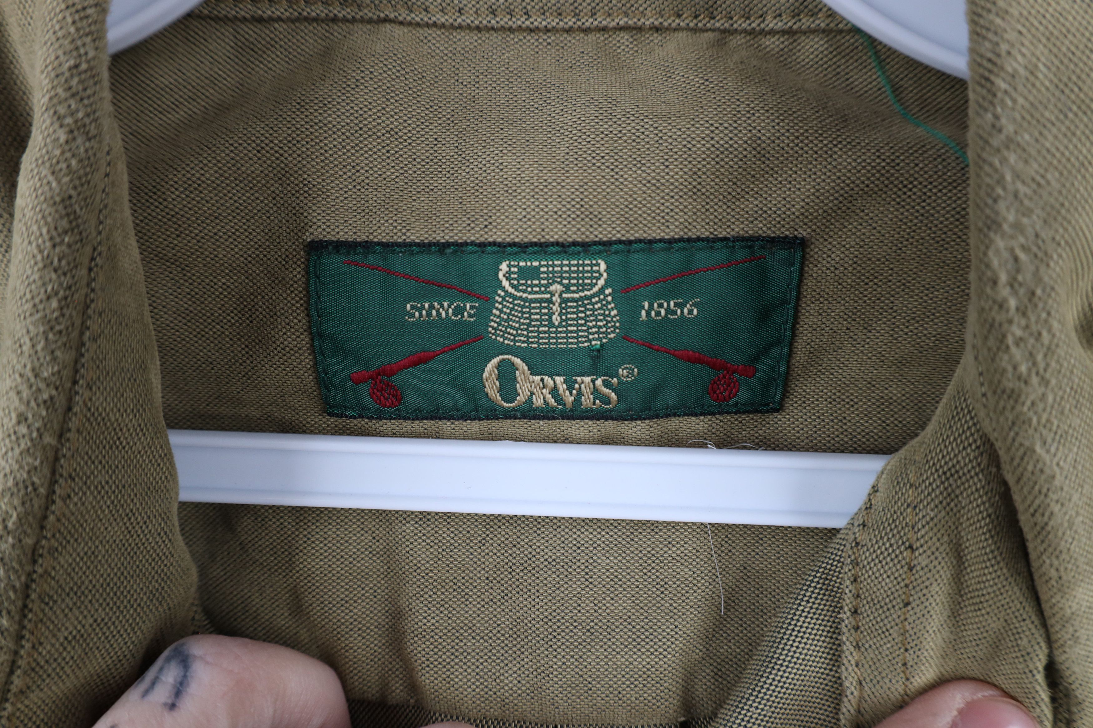 Orvis × Vintage Vintage 90s Orvis Heavyweight Microfiber Button Down Shirt Size US M / EU 48-50 / 2 - 9 Thumbnail