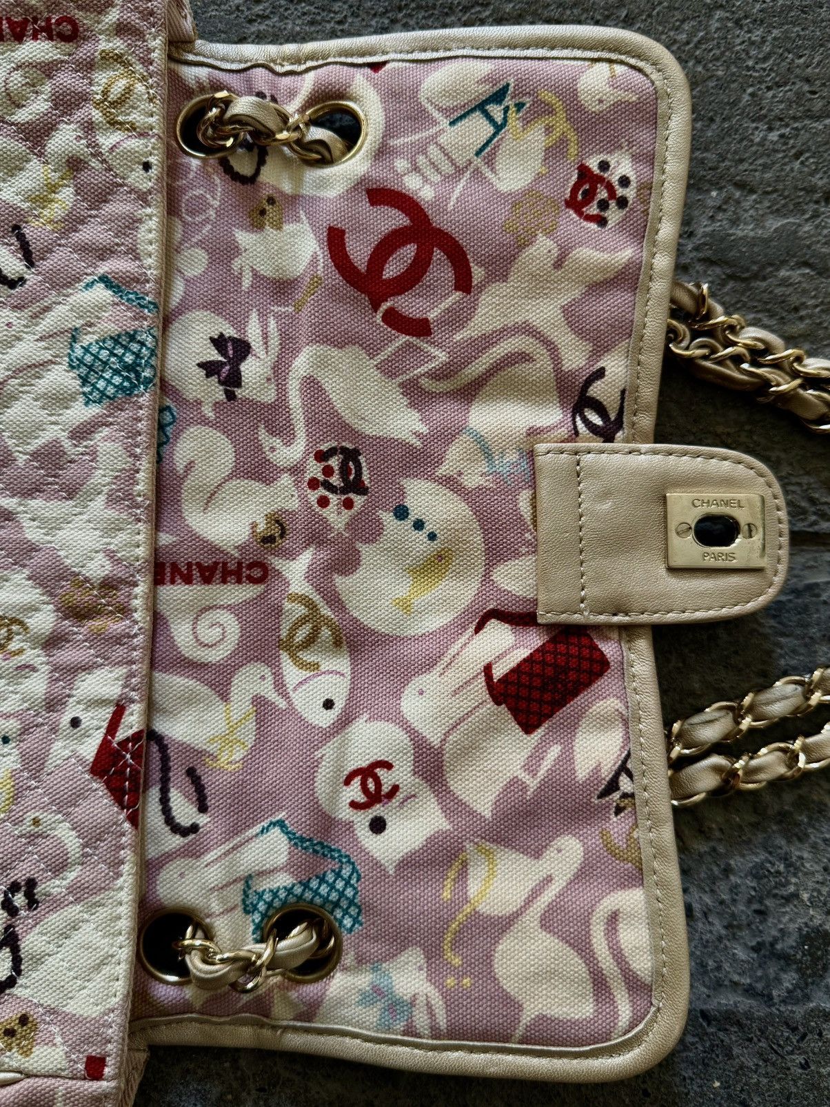 Chanel Chanel - Karl Lagerfeld - SS07 Pink Baby animals - Flap Bag Size ONE SIZE - 16 Thumbnail