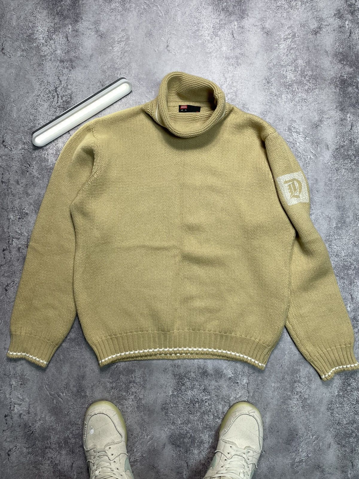 Diesel Diesel Y2K Archive Japanese Conceptual Wool Knit Sweater Size US XL / EU 56 / 4 - 1 Thumbnail