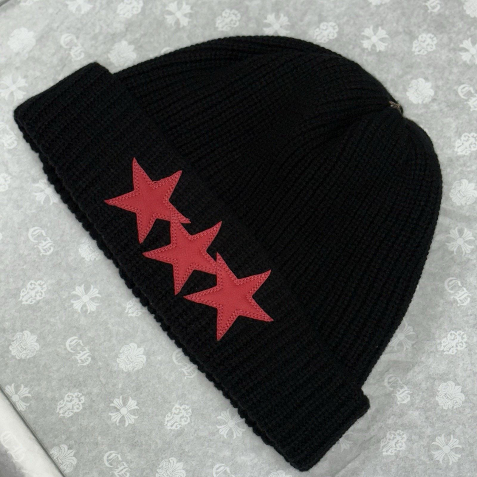 Chrome Hearts Chrome Hearts Triple Star Sludge Beanie | BRAND NEW! Size ONE SIZE - 7 Thumbnail