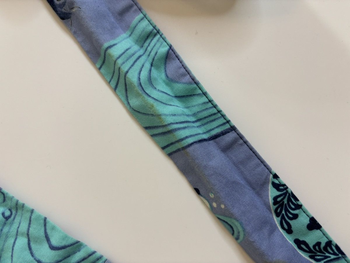 Moschino × Vintage Vintage Moschino Blue Koi Fish Kimono Wrap Top Size S / US 4 / IT 40 - 12 Thumbnail