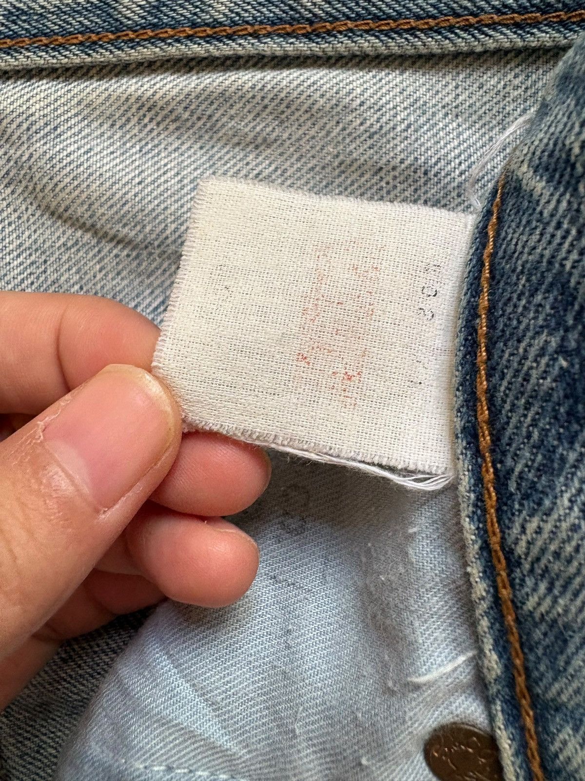 Levi's Vintage 80s Levis 502 Big E Selvedge Rusty Wash Loose Jeans Size US 29 - 12 Thumbnail