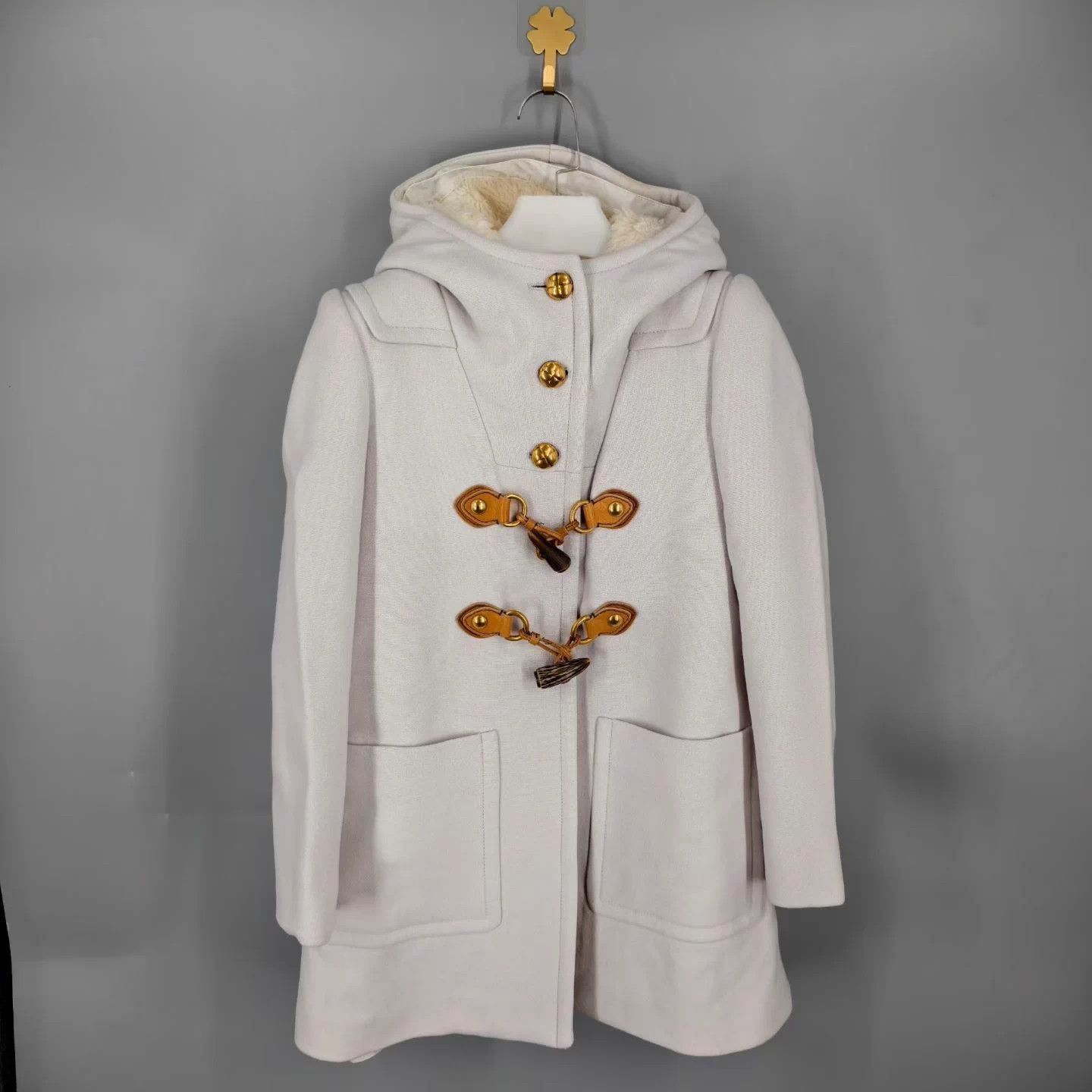 Miu Miu MIU MIU women's wool hooded coat 36 95 Size XS / US 0-2 / IT 36-38 - 1 Thumbnail