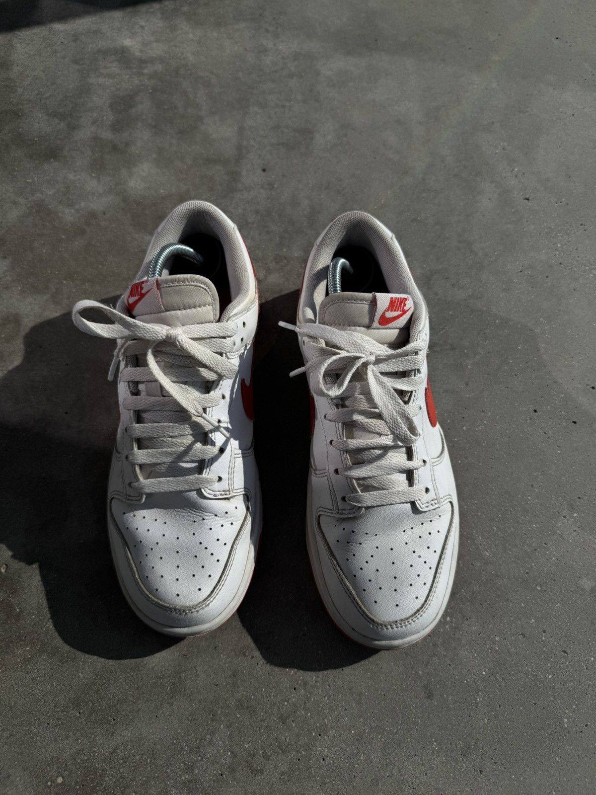 Nike Nike Dunk Low Retro white picante red Size US 7 / EU 40 - 3 Thumbnail