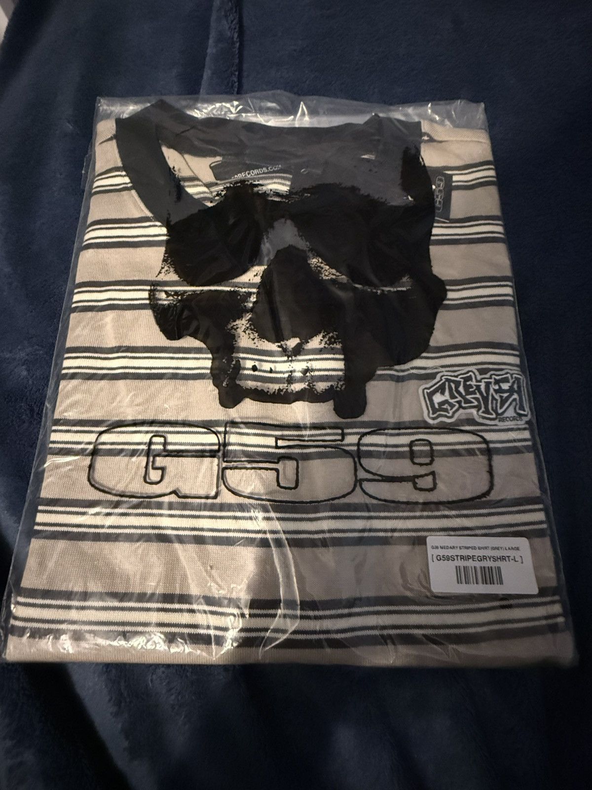 G59 Records G59 medary striped shirt (white) Size US L / EU 52-54 / 3 - 1 Thumbnail