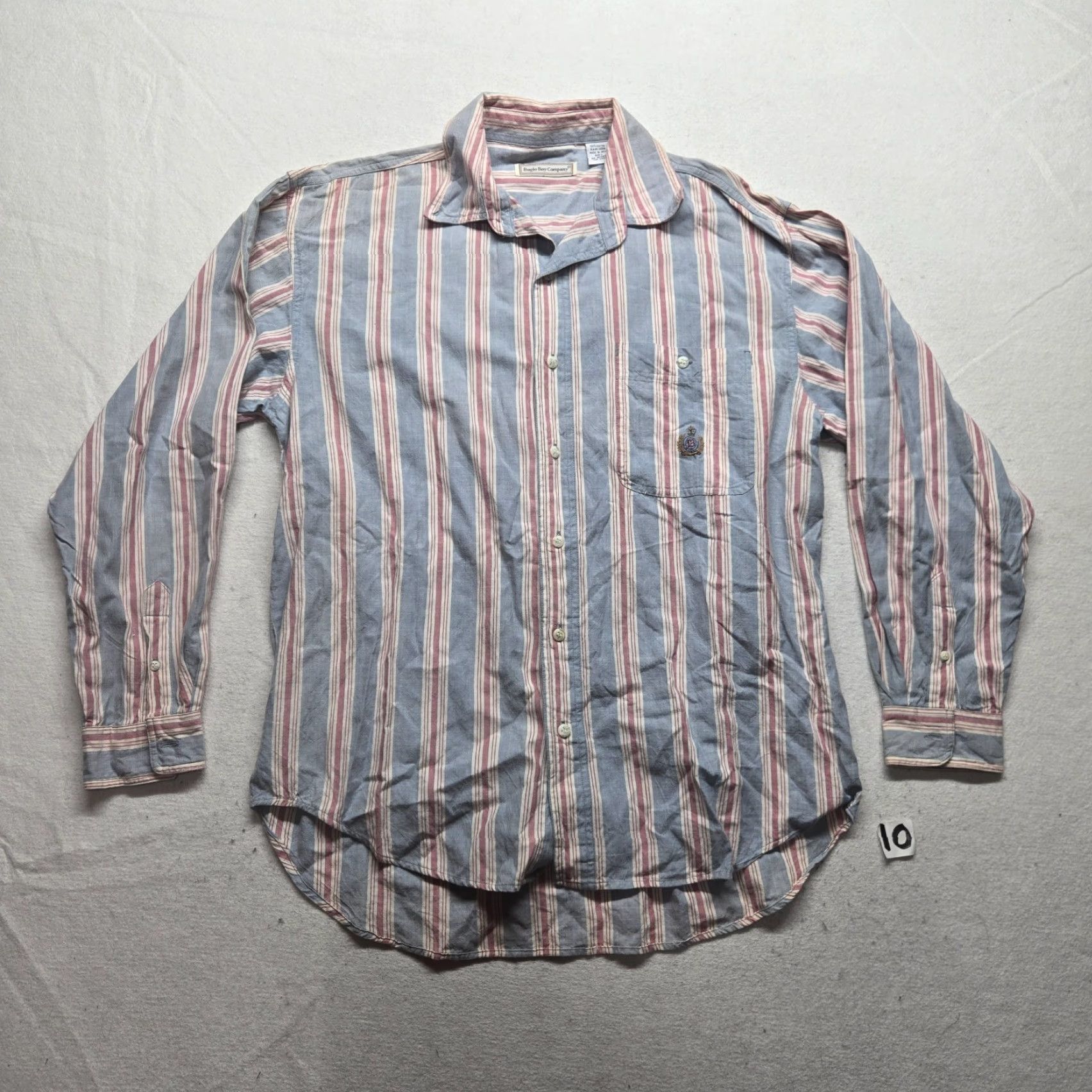 Bugle Boy Bugle Boy Shirt Long Sleeve Button-Down Men L Multicolor Striped Casual Business Travel All Seasons Pockets Button-Up Size US L / EU 52-54 / 3 - 2 Thumbnail