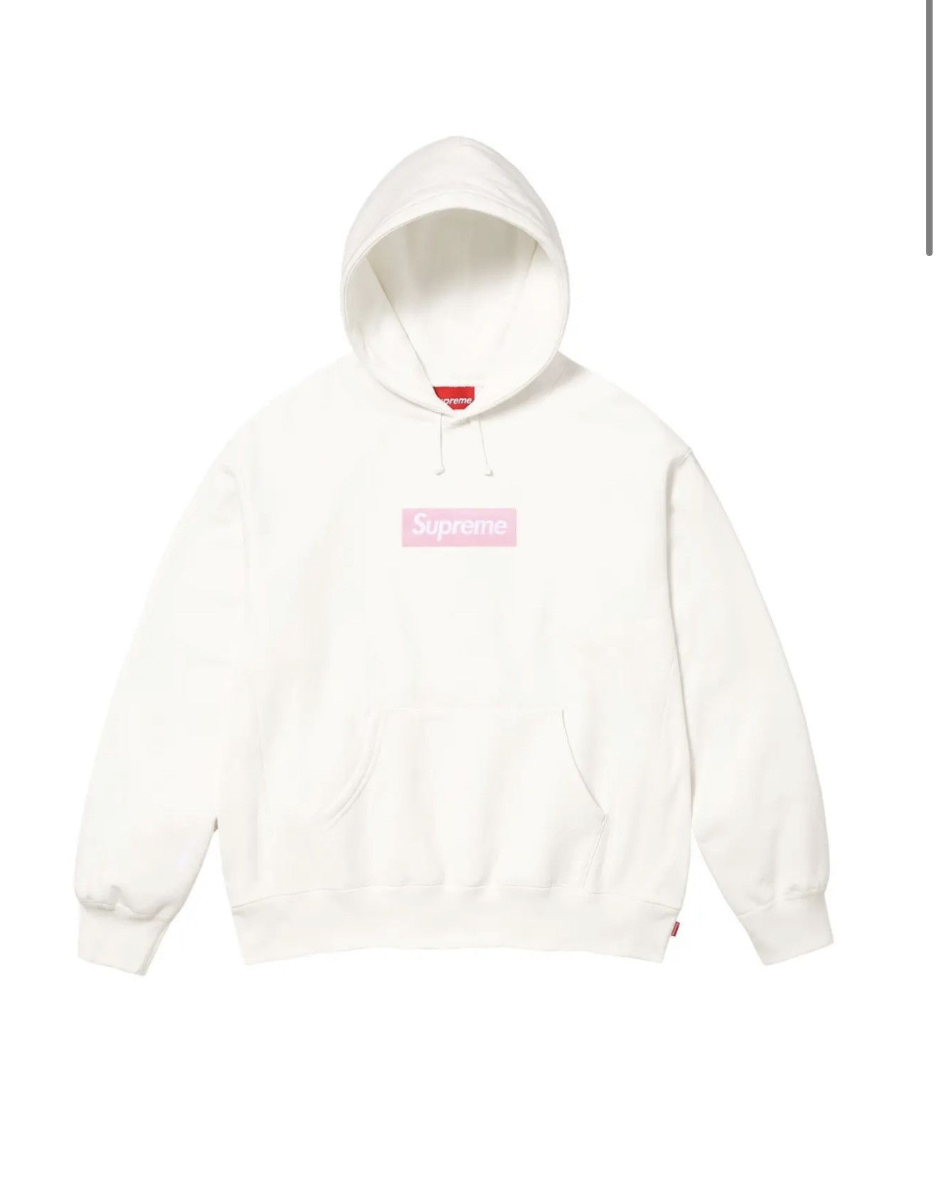 Supreme SUPREME BOX LOGO HOODED SWEATSHIRT WHITE PINK FW25 LARGE Size US L / EU 52-54 / 3 - 4 Thumbnail