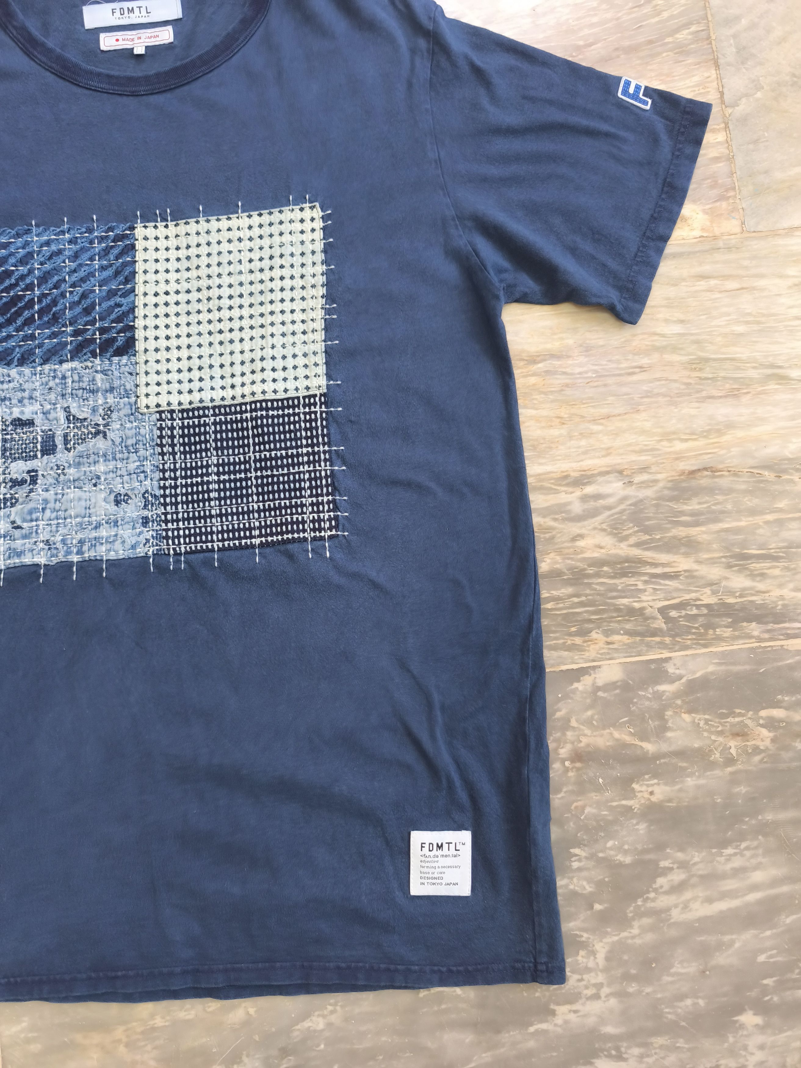 FDMTL FDMTL Crew Neck Boro Patchwork T-Shirt Size US XL / EU 56 / 4 - 3 Thumbnail