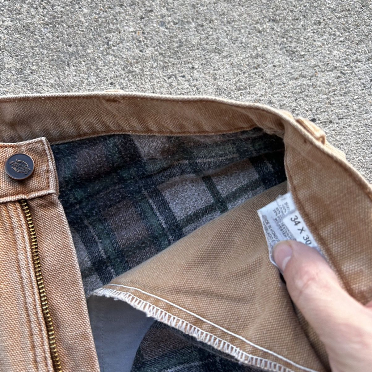 Dickies × Vintage y2k dickies blanket lined canvas pants Size US 34 / EU 50 - 7 Thumbnail