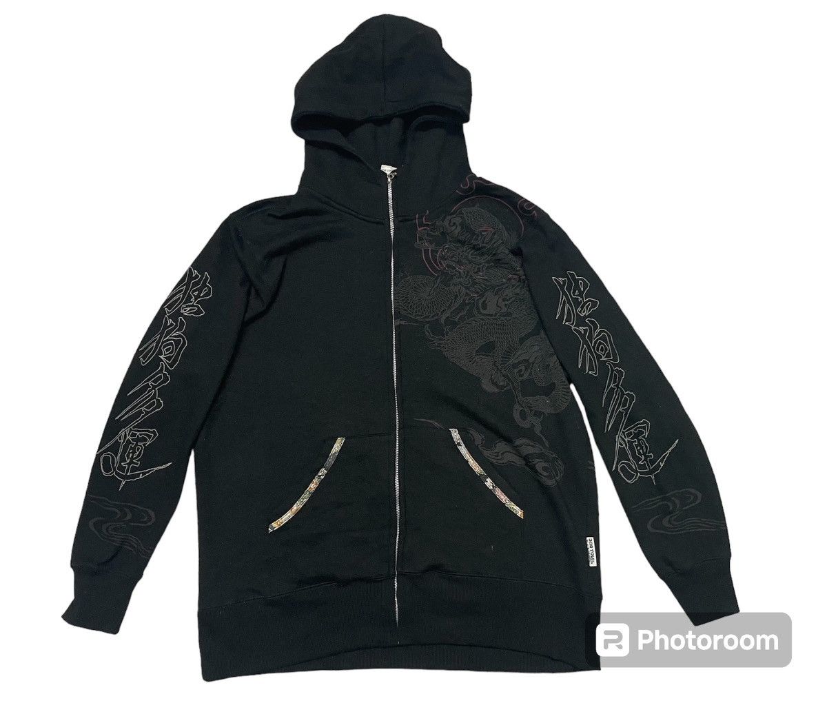 Dogtown 2000s DOG TOWN BLACK DRAGON HOODIE JACKET RARE DESIGN Size US XL / EU 56 / 4 - 2 Thumbnail