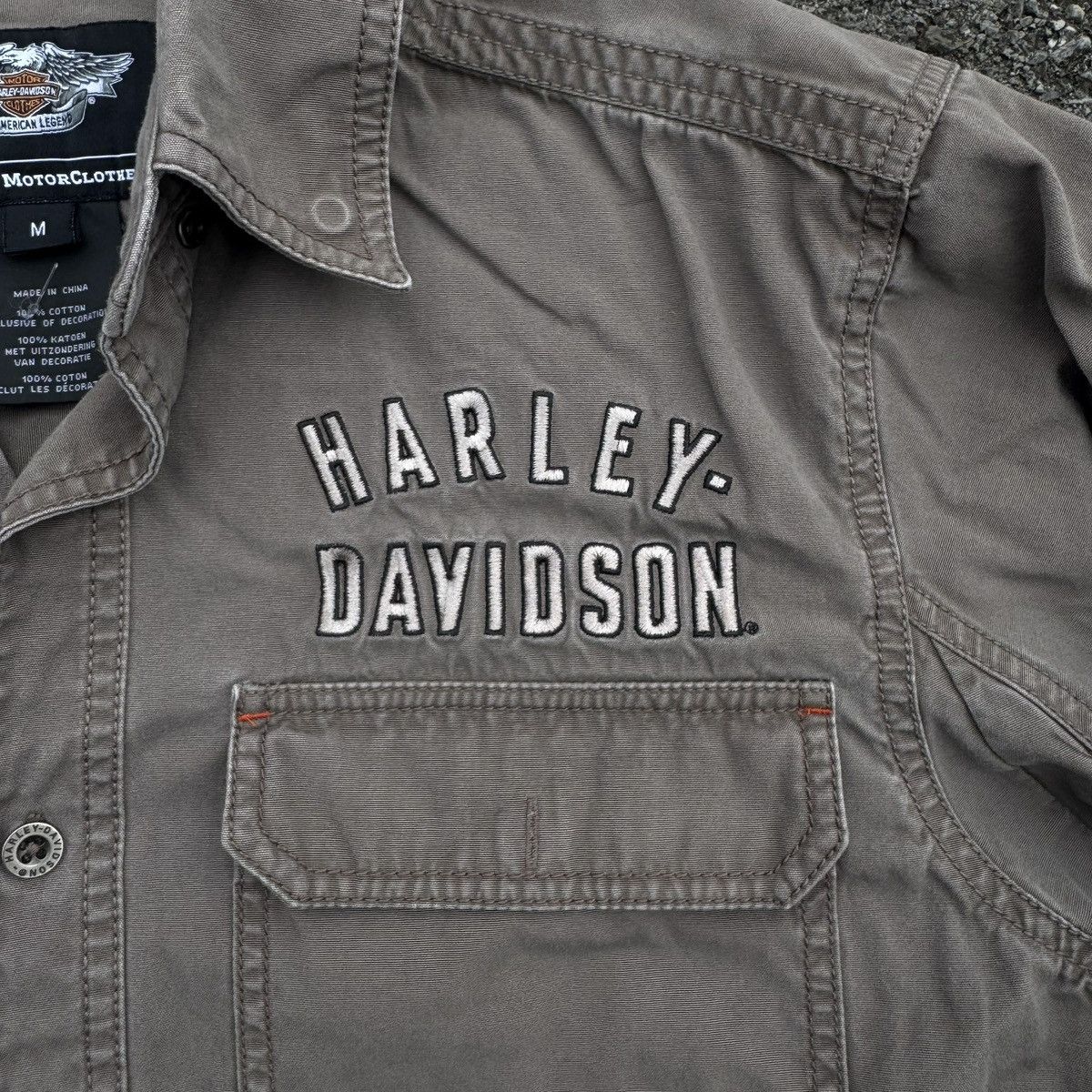 Harley Davidson vintage harley davidson biker shirt Size US M / EU 48-50 / 2 - 2 Thumbnail