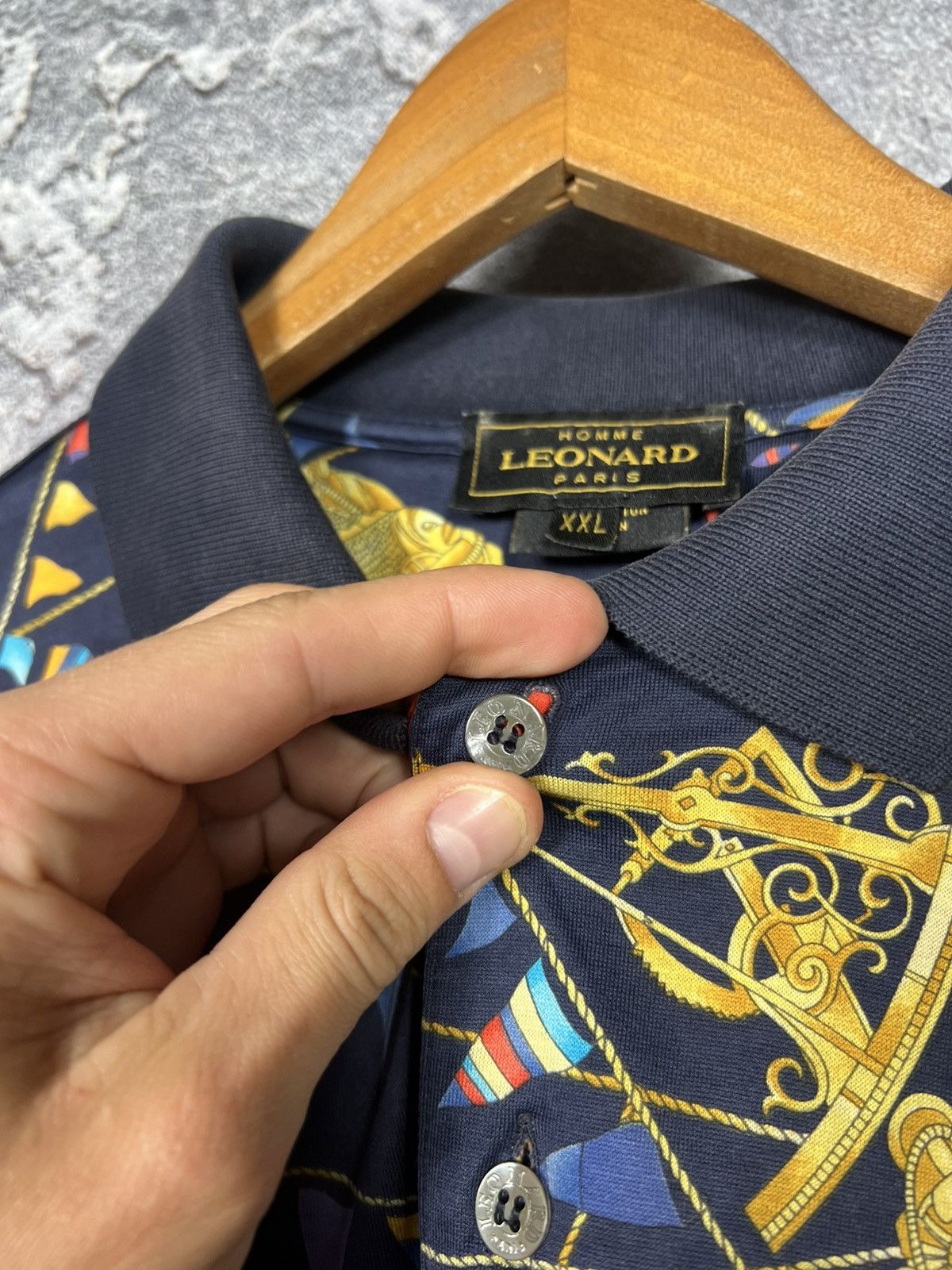 Leonard Paris Vintage Lonard Paris All Over Floral Print Polo Size Xxl Size US XXL / EU 58 / 5 - 7 Thumbnail