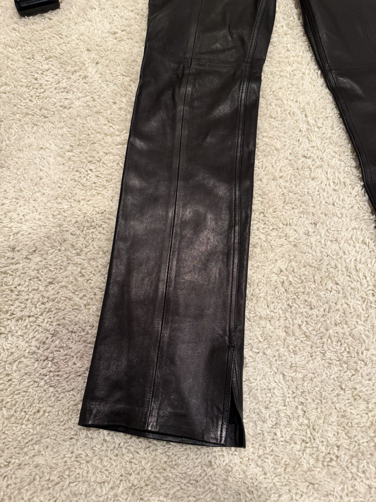 Iro IRO Paris Lamb Leather Boot Cut Pants Size US 30 / EU 46 - 3 Thumbnail