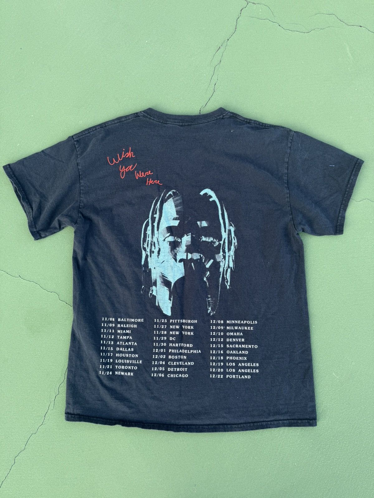 Travis Scott Astroworld Travis Scott 2018/2019 Tour Tee Size US M / EU 48-50 / 2 - 2 Thumbnail