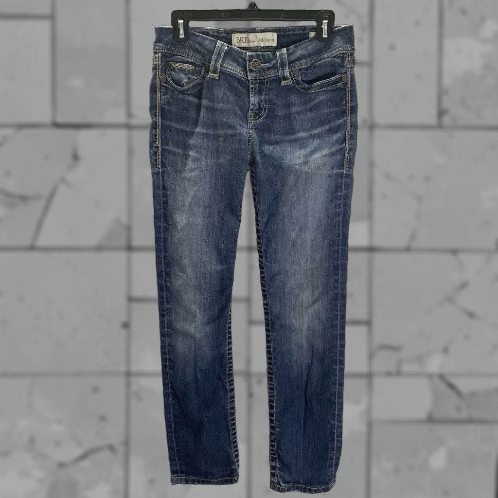 BKE BKE Blue Straight Leg Jeans Womens 27x31.5 Size 27" / US 4 / IT 40 - 1 Thumbnail