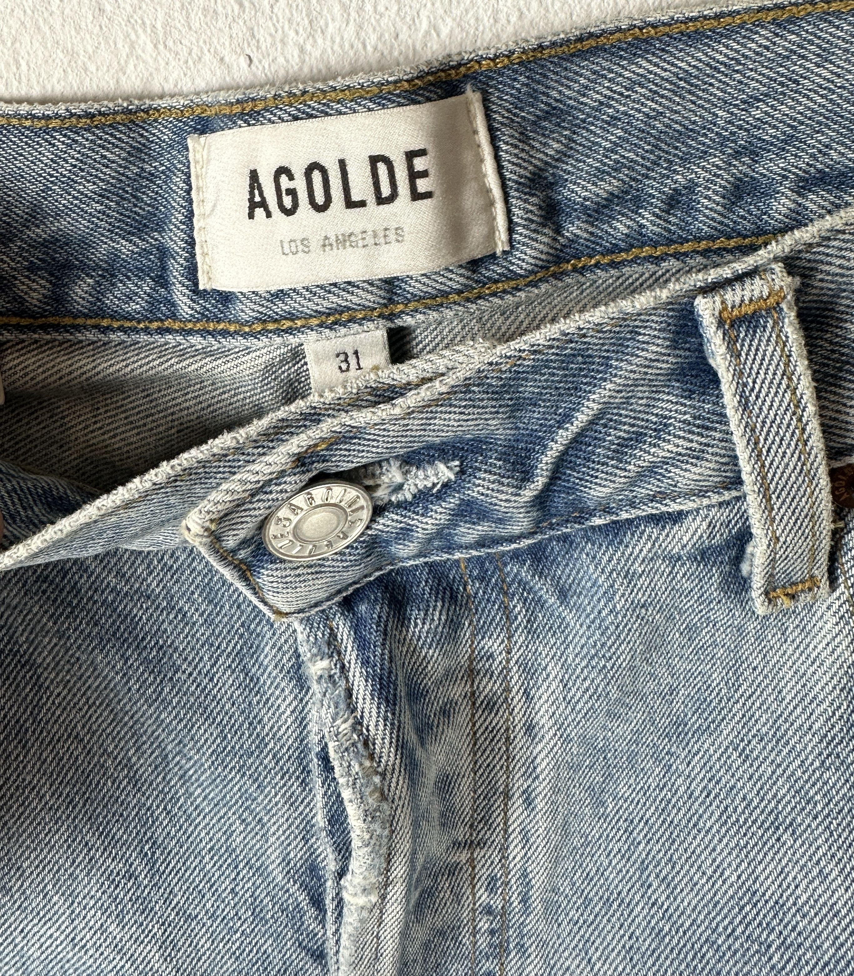 Agolde 90's Pinch Waist high-rise straight jeans Size 31" - 3 Thumbnail
