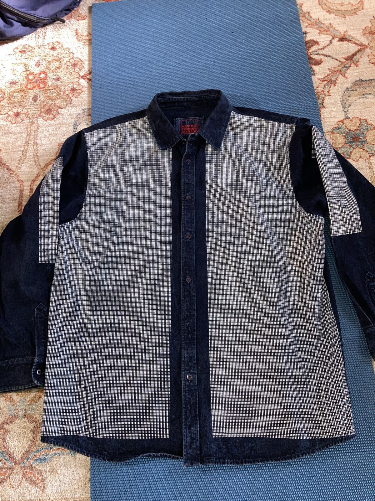 VTG Marithe Francois Girbaud Denim Shirt BAGGY FIT XXL