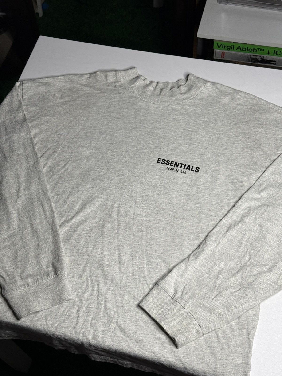 Essentials Essentials Back Logo L/S Tee “Heather Grey” [XL] PREOWNED Size US XL / EU 56 / 4 - 2 Thumbnail