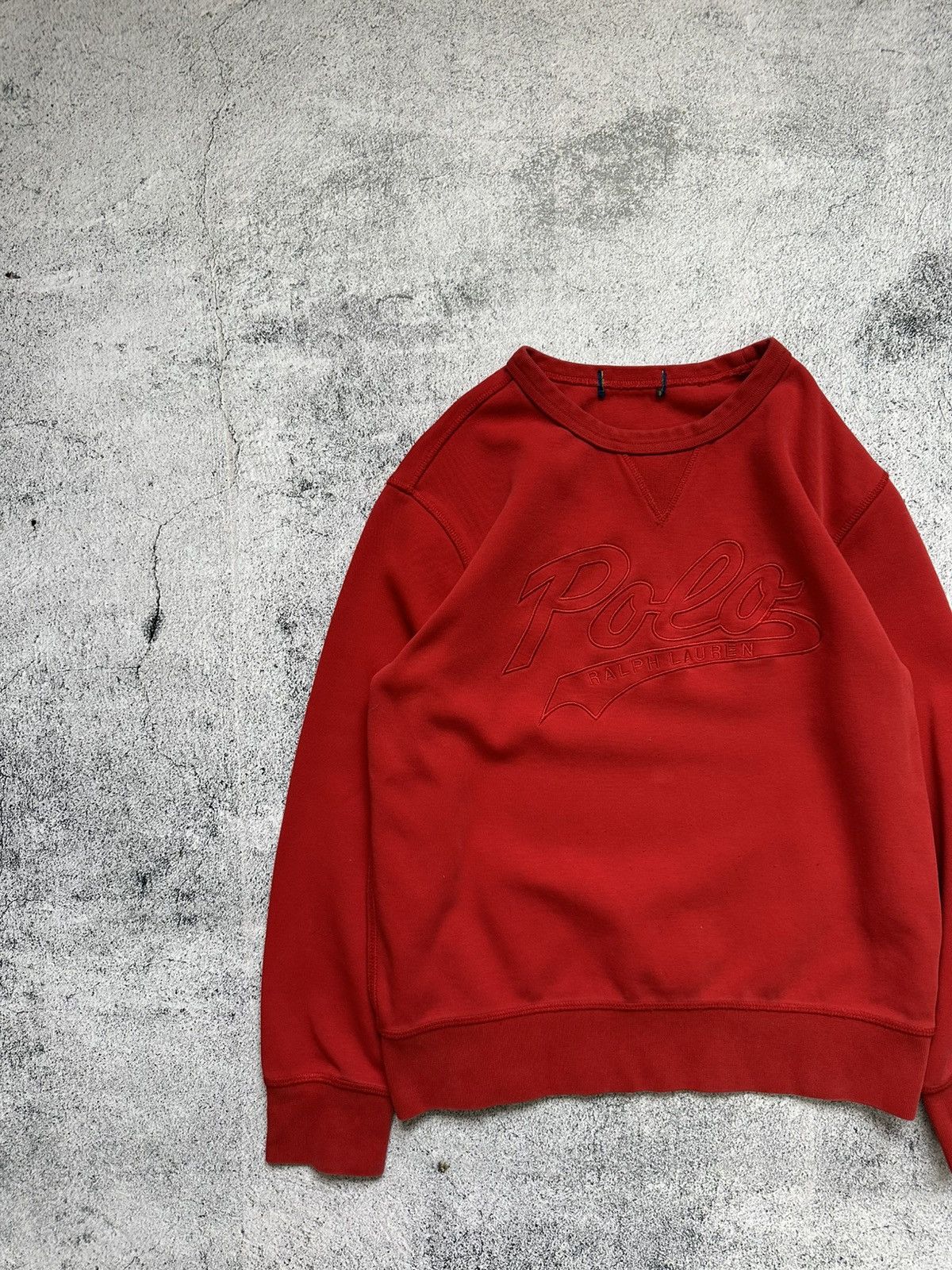 Polo Ralph Lauren Vintage Polo Ralph Lauren Sweatshirt Logo Red Fit Size M / US 6-8 / IT 42-44 - 2 Thumbnail