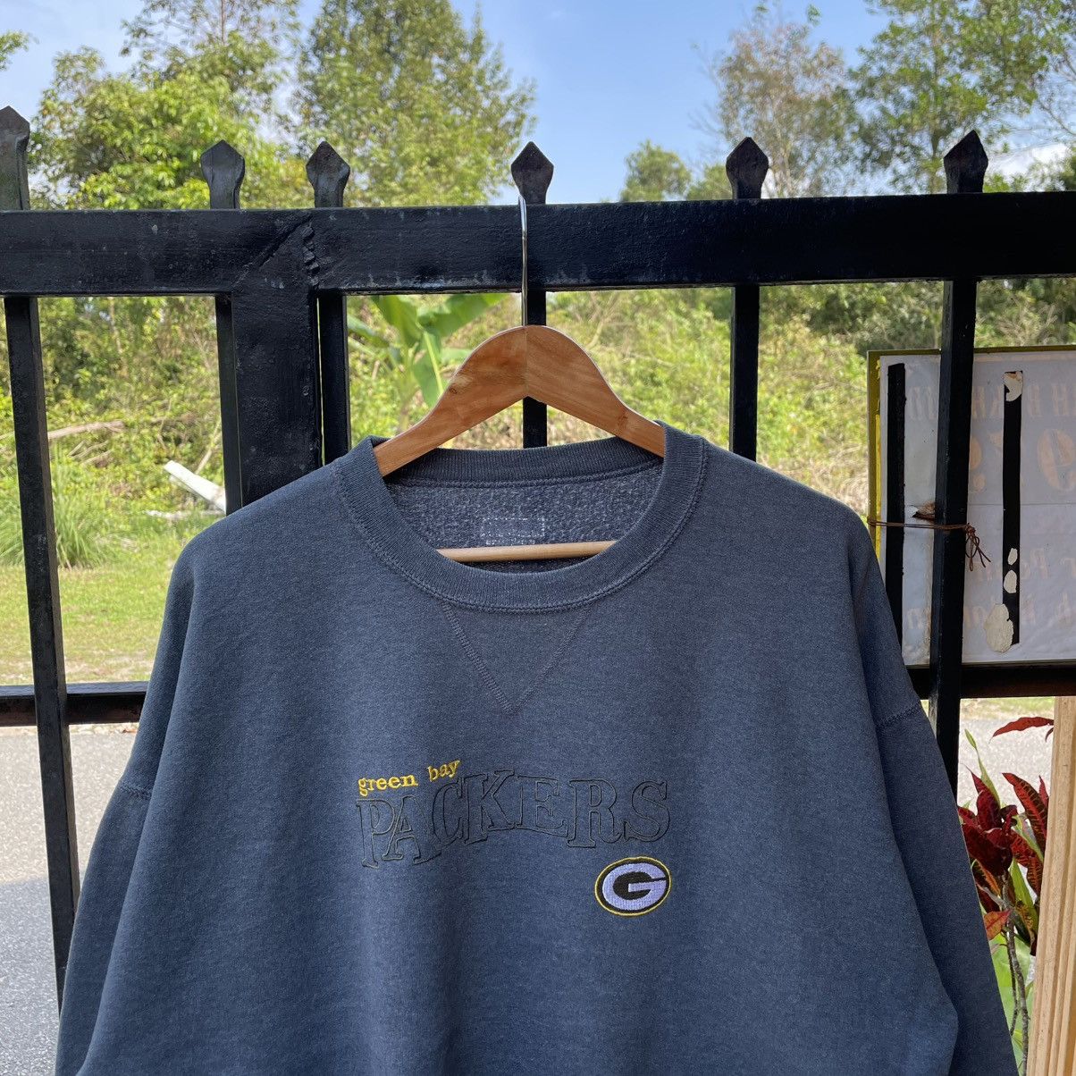 Vintage 🔥Green Bay Packers Embroidered Spellout Crewneck Sweatshirts Size US XL / EU 56 / 4 - 4 Thumbnail
