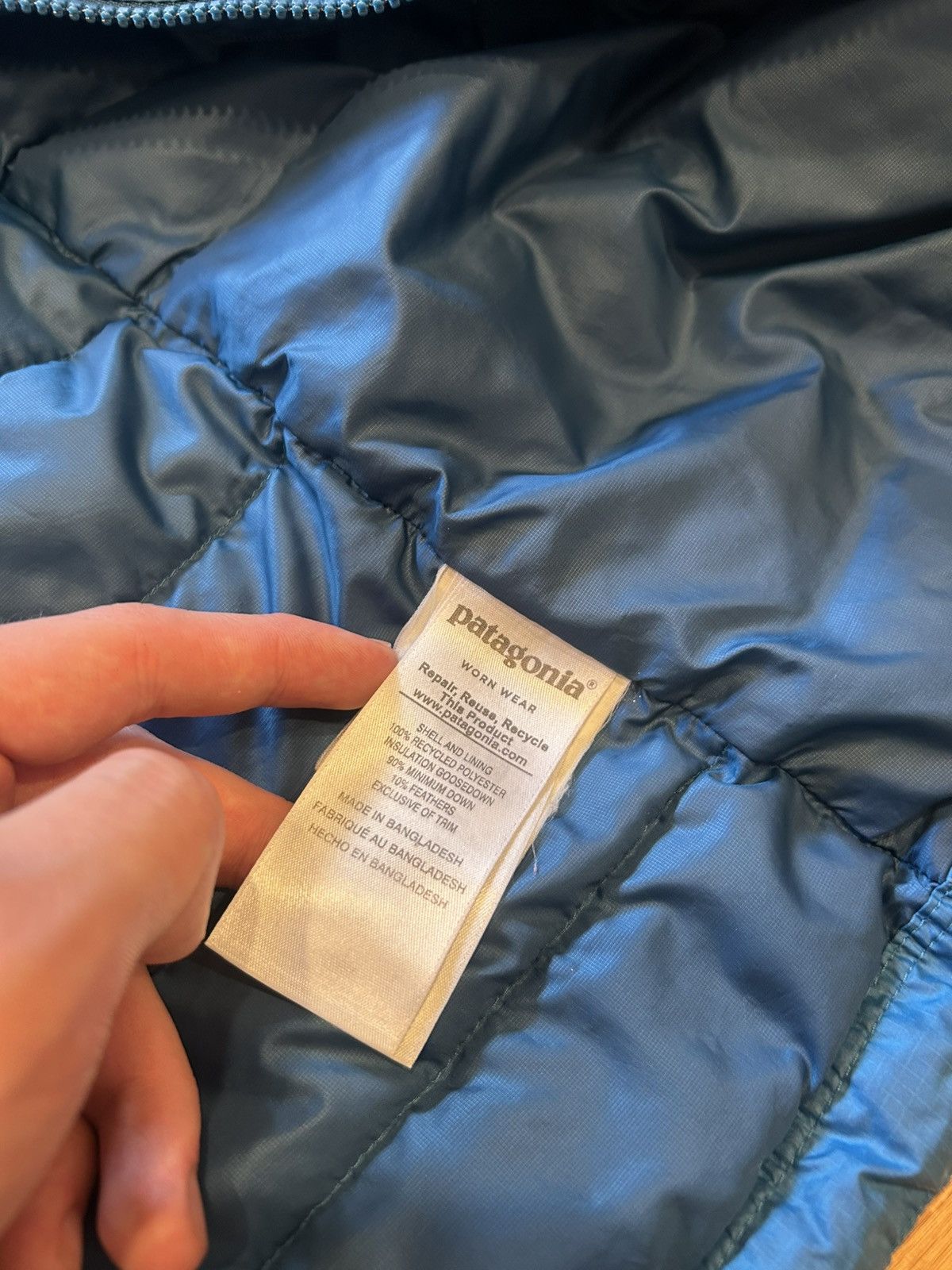 Patagonia Patagonia blue puffy puffer Full Zip jacket Size S Hiking Size US S / EU 44-46 / 1 - 5 Thumbnail