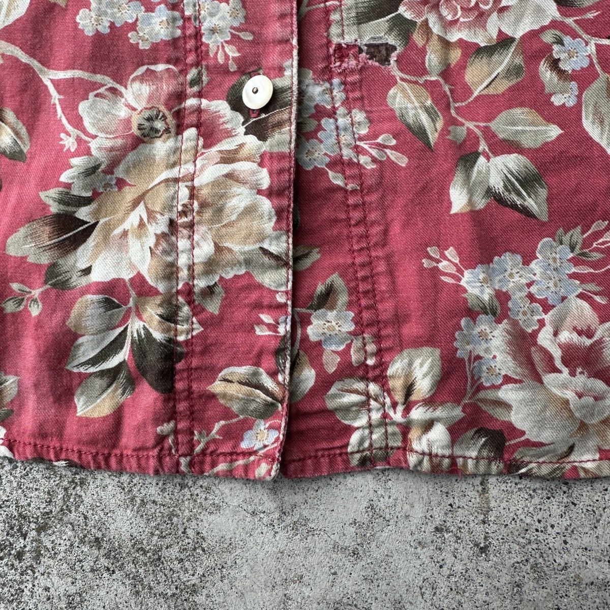 Vintage 90s Lia wear floral flowers button up shirt allover print Size US S / EU 44-46 / 1 - 9 Thumbnail