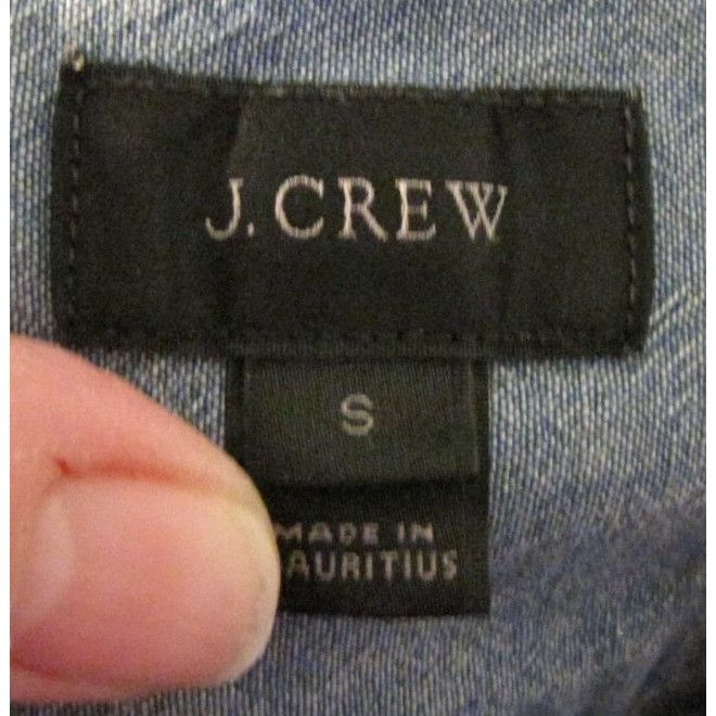 J.Crew J. Crew S Blue Denim Button Down Shirt Size US S / EU 44-46 / 1 - 3 Thumbnail