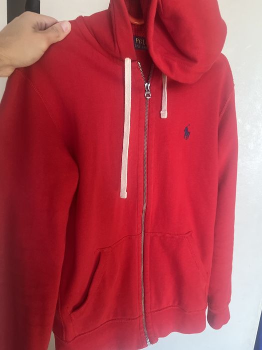 Red polo sweat on sale suit