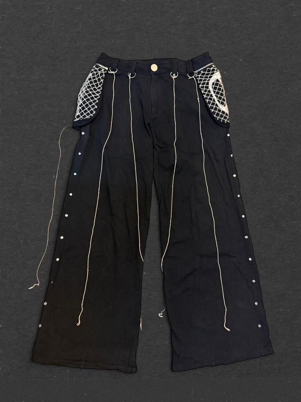 Japanese Brand Paynestar In Knots Flared Pants Size US 33 - 1 Thumbnail