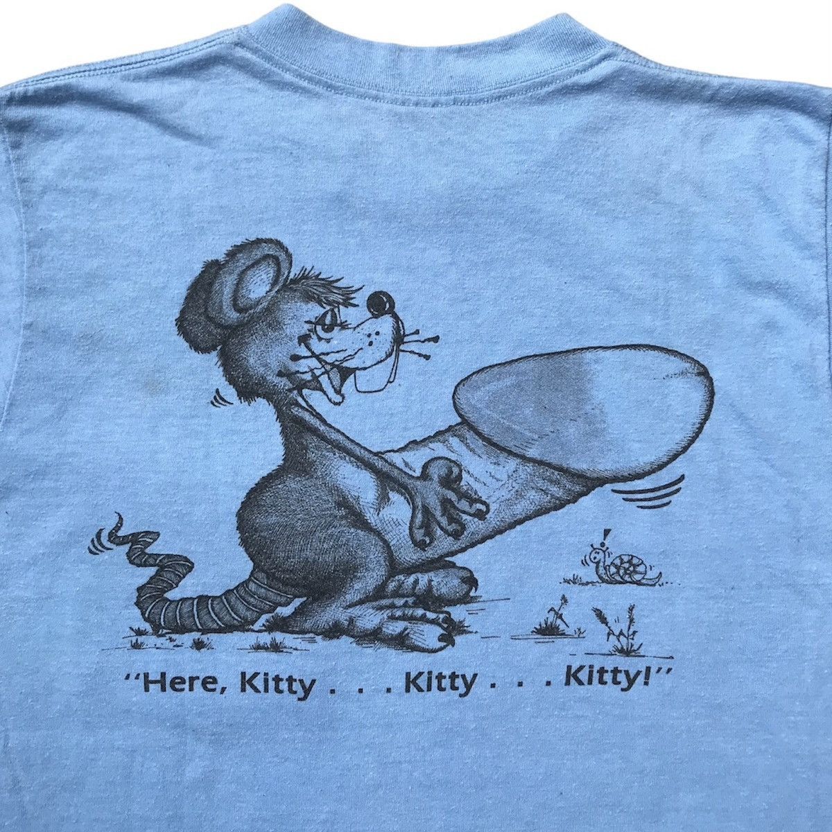 Vintage Vintage 90s Porn Tee Humor Graphic Here, Kitty Kitty Kitty Size US M / EU 48-50 / 2 - 3 Thumbnail