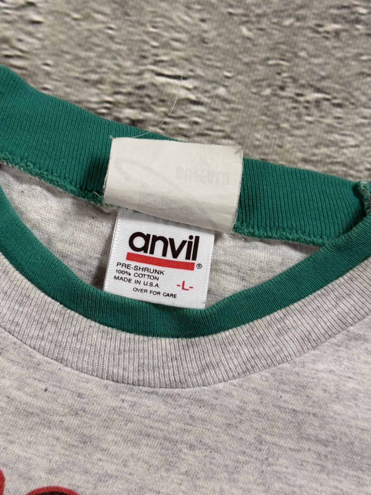 Anvil 80s Anvil Vintage T-shirt grey single stitch made in USA tee Size US L / EU 52-54 / 3 - 4 Thumbnail
