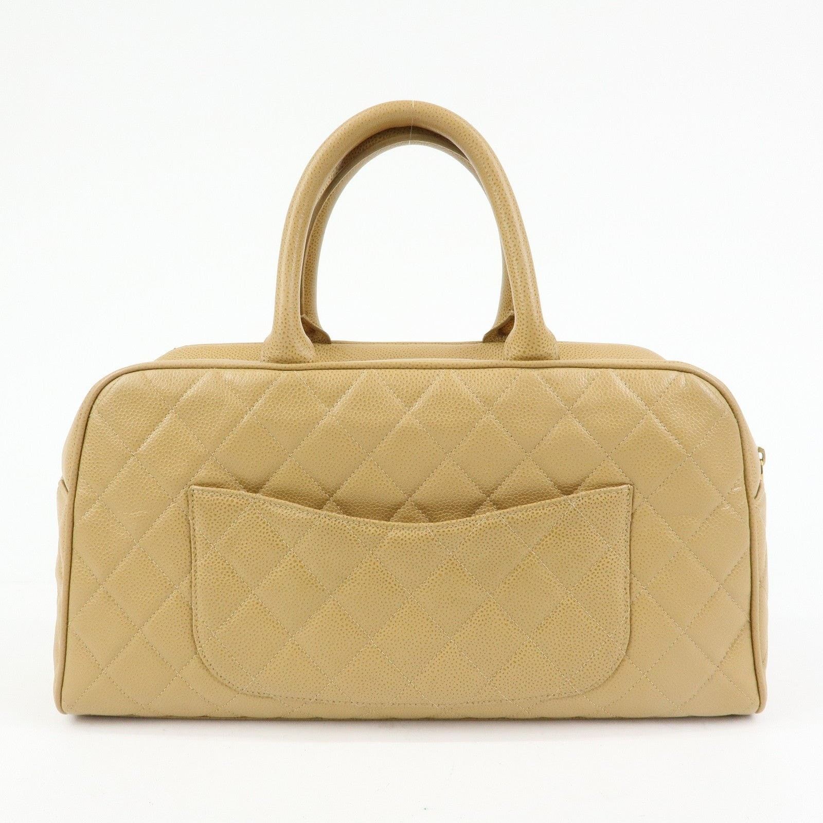 Chanel Chanel CC Duffle Bag Caviar Leather Satchel Tan Size ONE SIZE - 2 Thumbnail
