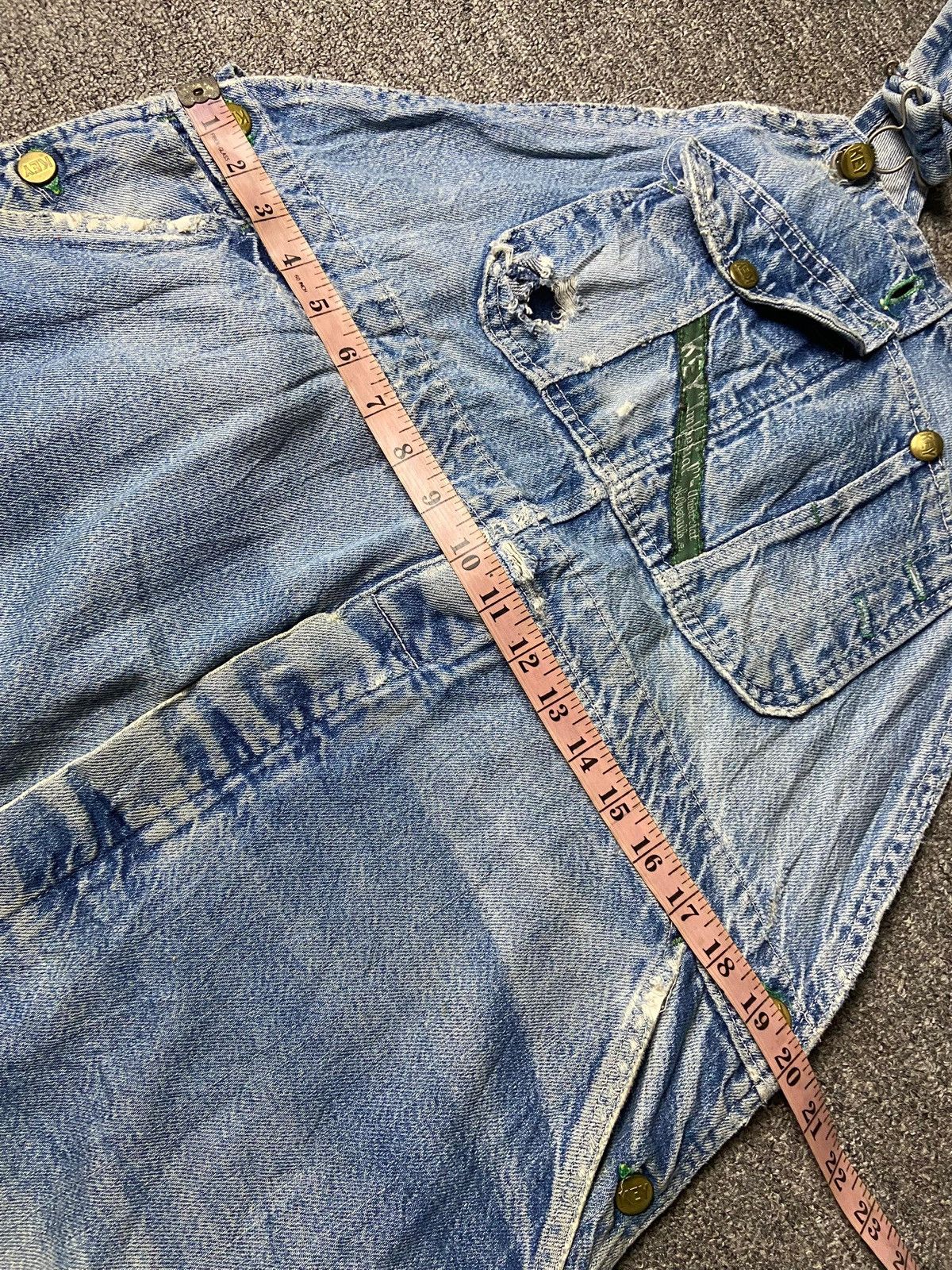 Japanese Brand KEY Imperial Brand Jeans Overalls (164) Size US 40 / EU 56 - 10 Thumbnail