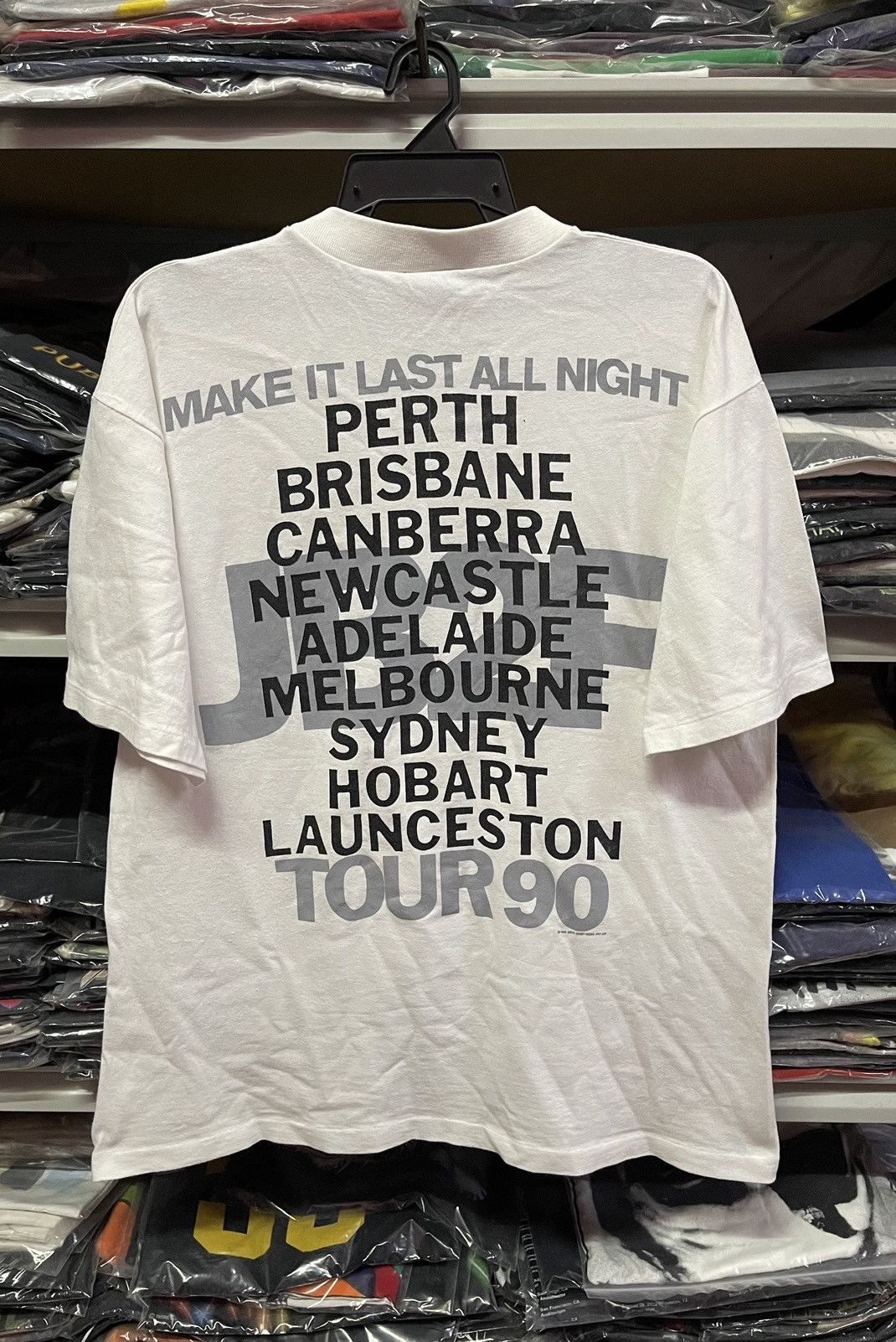 Band Tees × Vintage Vintage Tour Jimmy Barnes " Make It Last All Night"🔥🔥🔥 Size US L / EU 52-54 / 3 - 11 Thumbnail