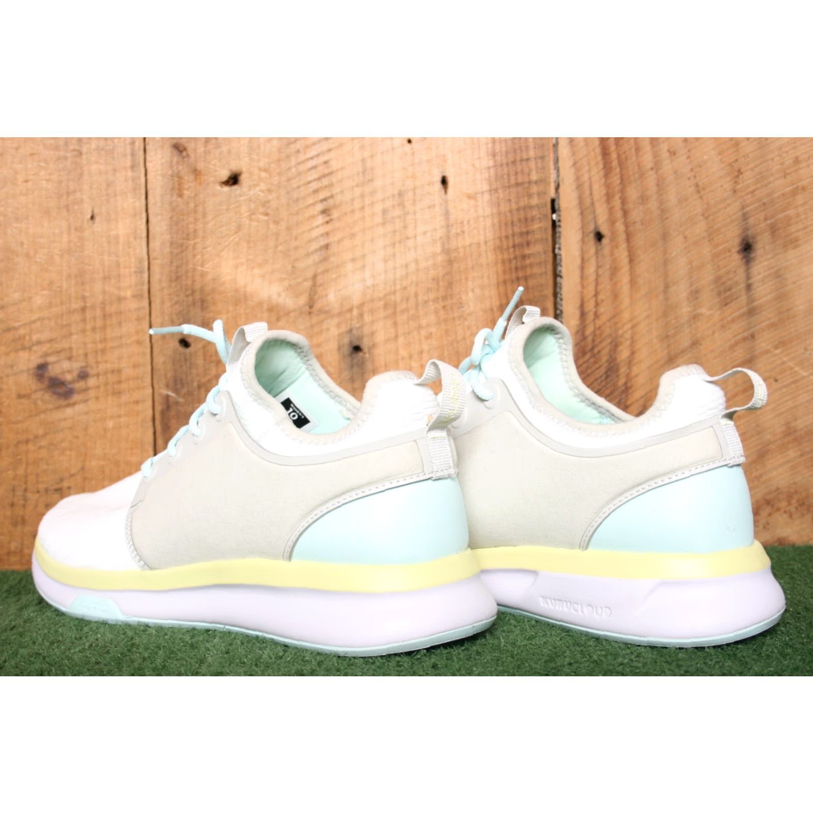 Vintage KURU Atom White Gray Blue Walking Sneakers Women's Sz. 10 Wide Sneaker, Lace Up, Low Top, Athletic Shoes, US 10, EU 41 Size US 8 / IT 38 - 3 Thumbnail