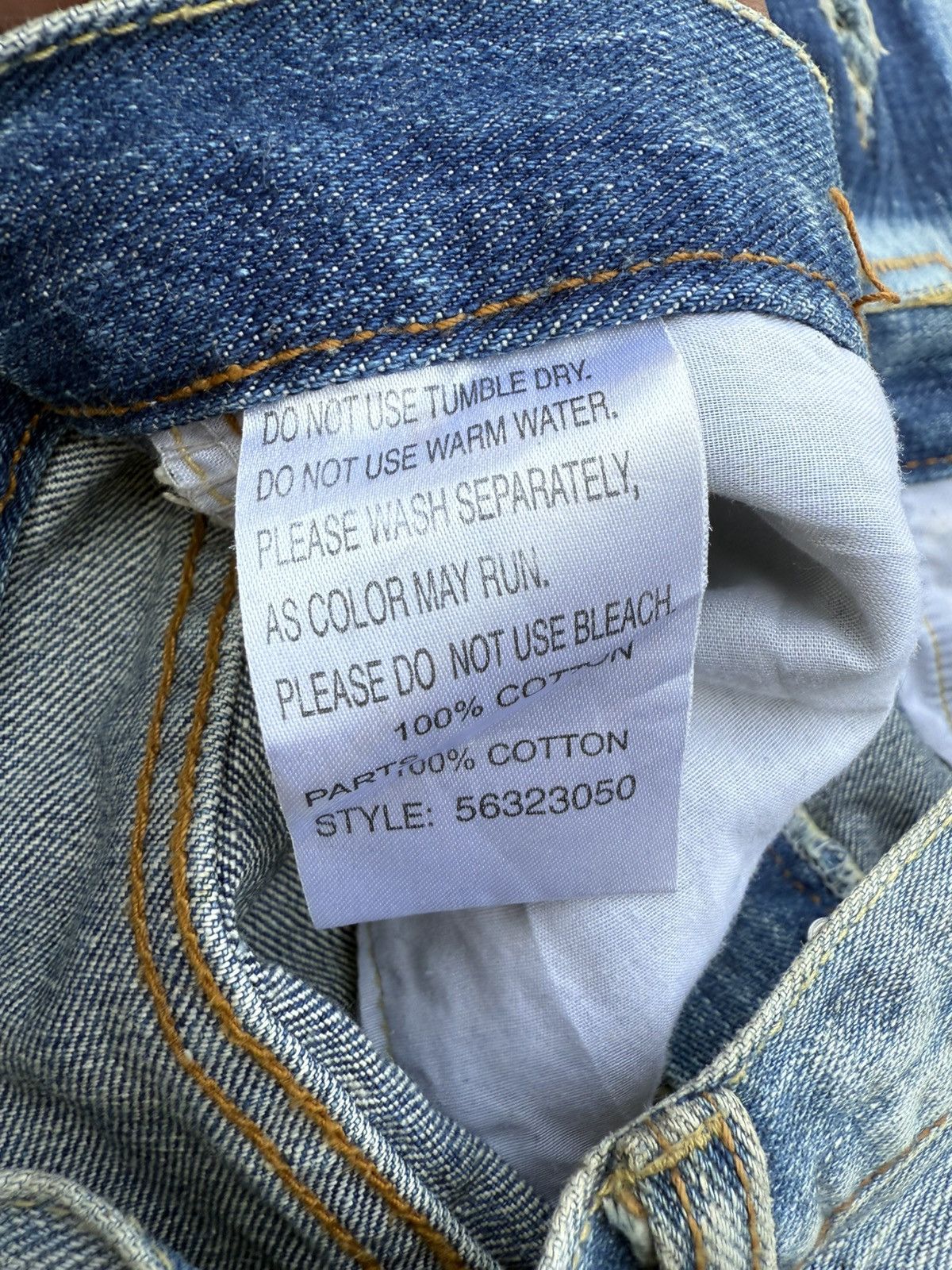 Japanese Brand × Kapital JAPAN BRAND CRIGINAL DISTRESS PATCHWORK KURT COBAIN DESIGN Size US 30 / EU 46 - 10 Thumbnail