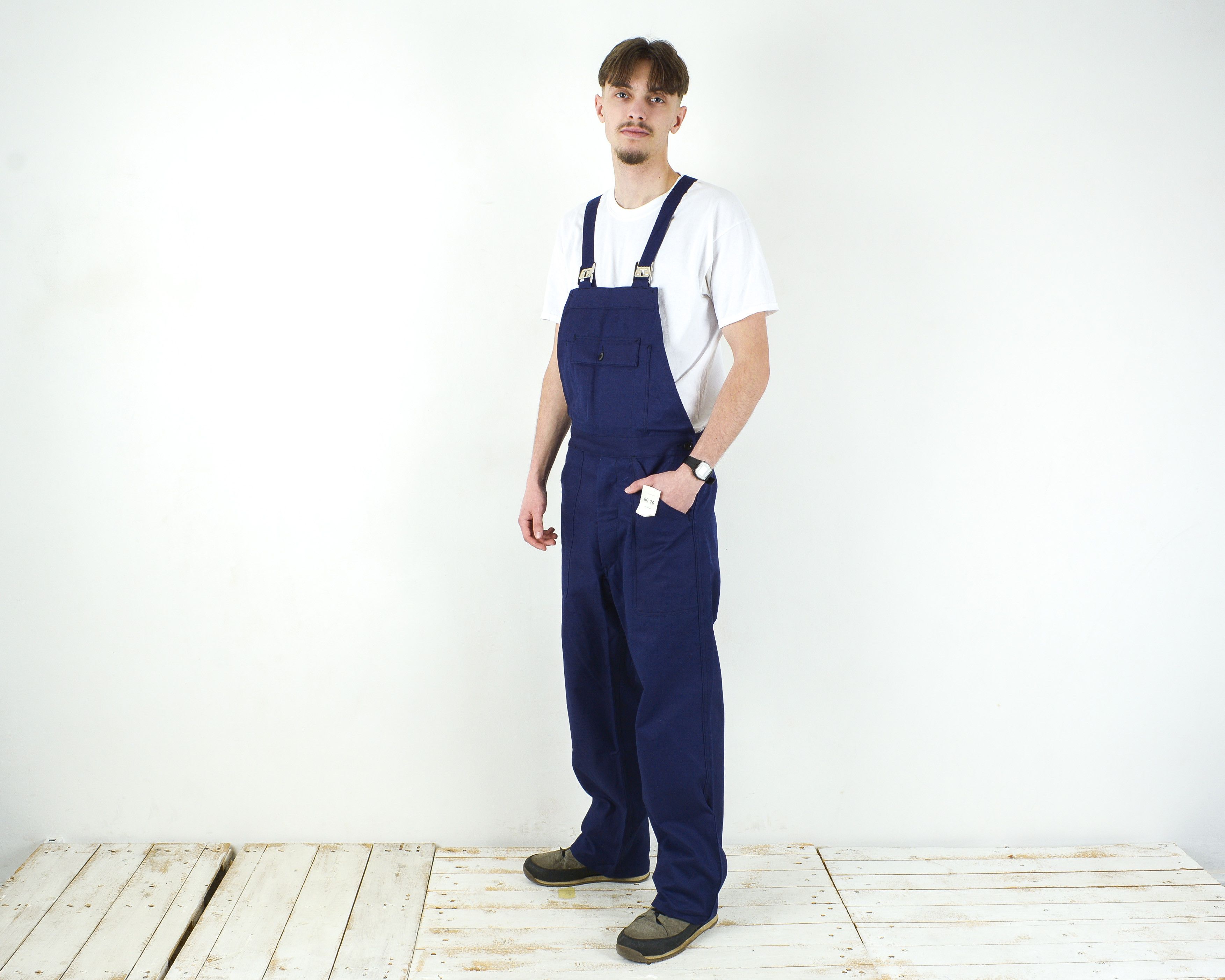 Japanese Brand H. Roquette Et Fils 1981 Bibs Dungarees Coveralls Overalls Size US 30 / EU 46 - 2 Thumbnail