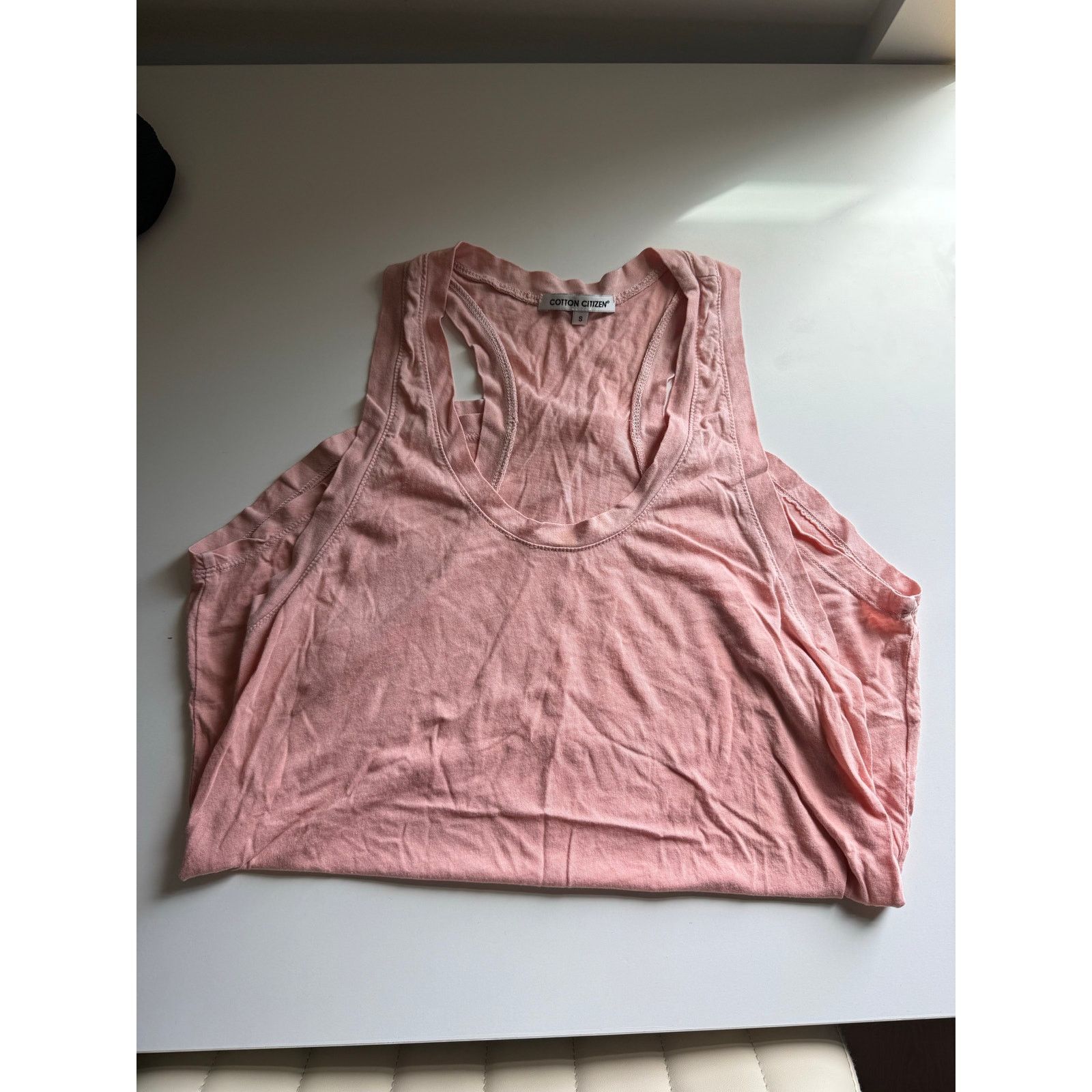COTTONCITIZEN $75 Cotton Citizen Mykonos Supima Cotton Blend Racer Tank- S Size S / US 4 / IT 40 - 4 Thumbnail