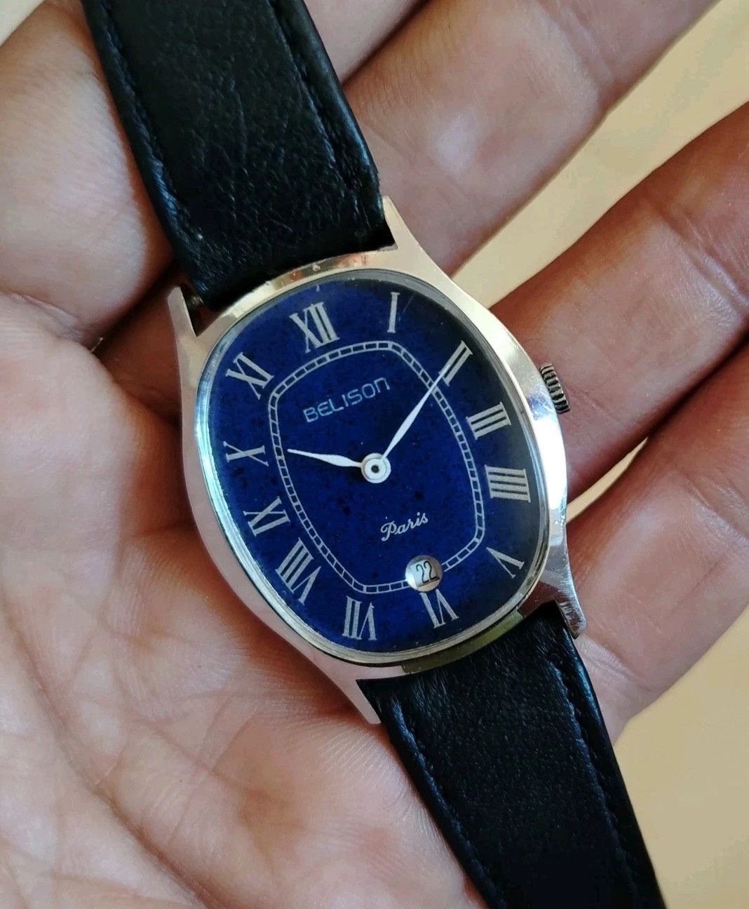Vintage Vintage BELISON Paris Wristwatch Roman Numerals 70s Size ONE SIZE - 6 Thumbnail