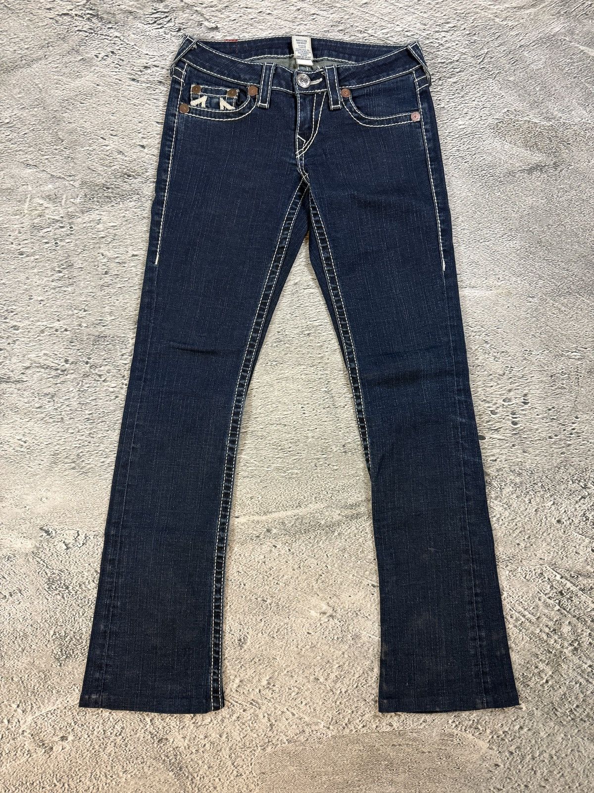 True Religion True Religion jeans vintage bootcut pants navy Rainbow Gina Size US 27 - 6 Thumbnail