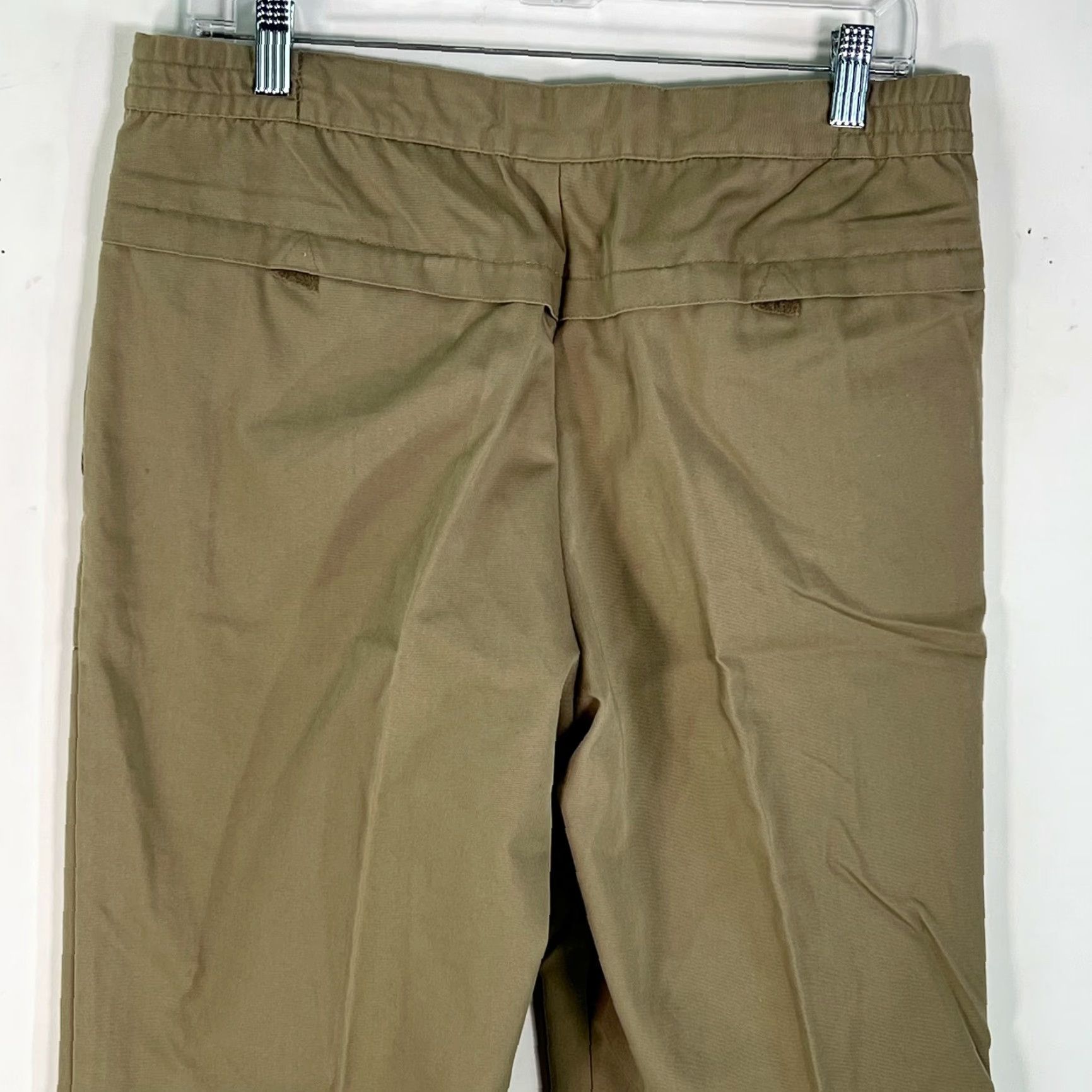 Jantzen Jantzen Sport Womens Flat Front Straight Leg Mid Rise Stretch Tan Pants 34 Size 24" / US 00 / IT 34 - 3 Thumbnail