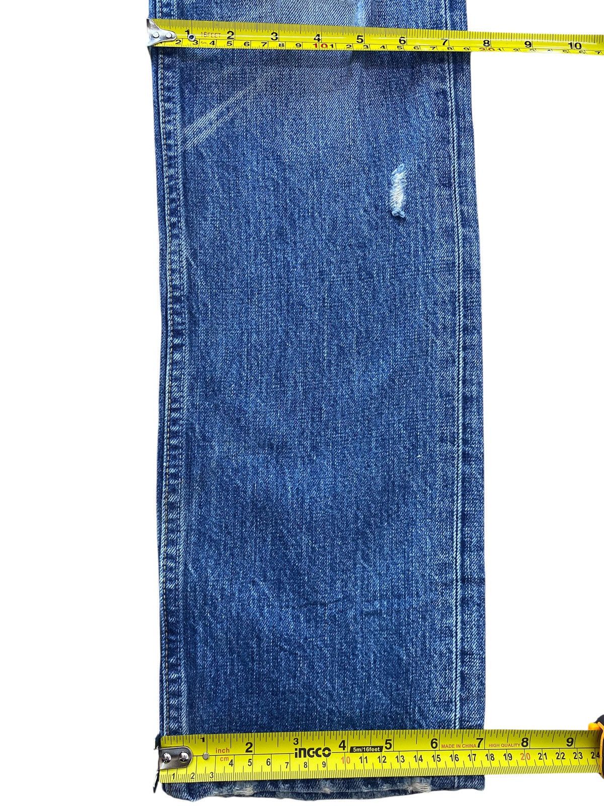 Levi's Levi’s 501 Faded Wash Whiskered Style Straight Leg Jeans Size US 27 - 9 Thumbnail