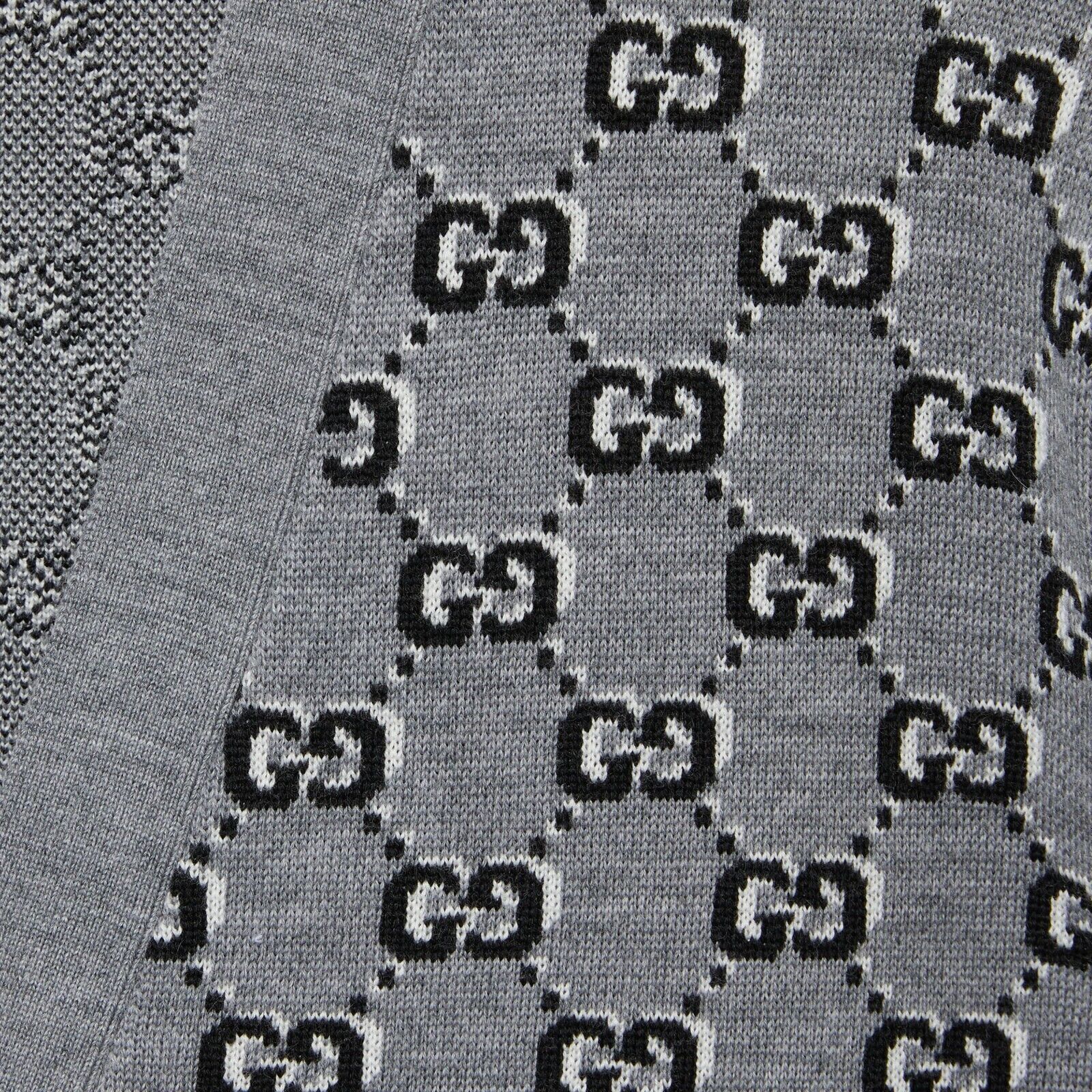 Gucci GUCCI Grey GG Shadow Wool Cardigan New/Authentic Size ONE SIZE - 2 Thumbnail