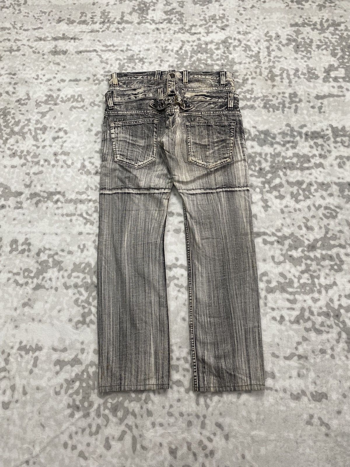 Japanese Brand 2000s JAPAN DOUBLE WAIST JEANS DENIM PUNK GRUNGE LGB Size US 32 / EU 48 - 8 Thumbnail