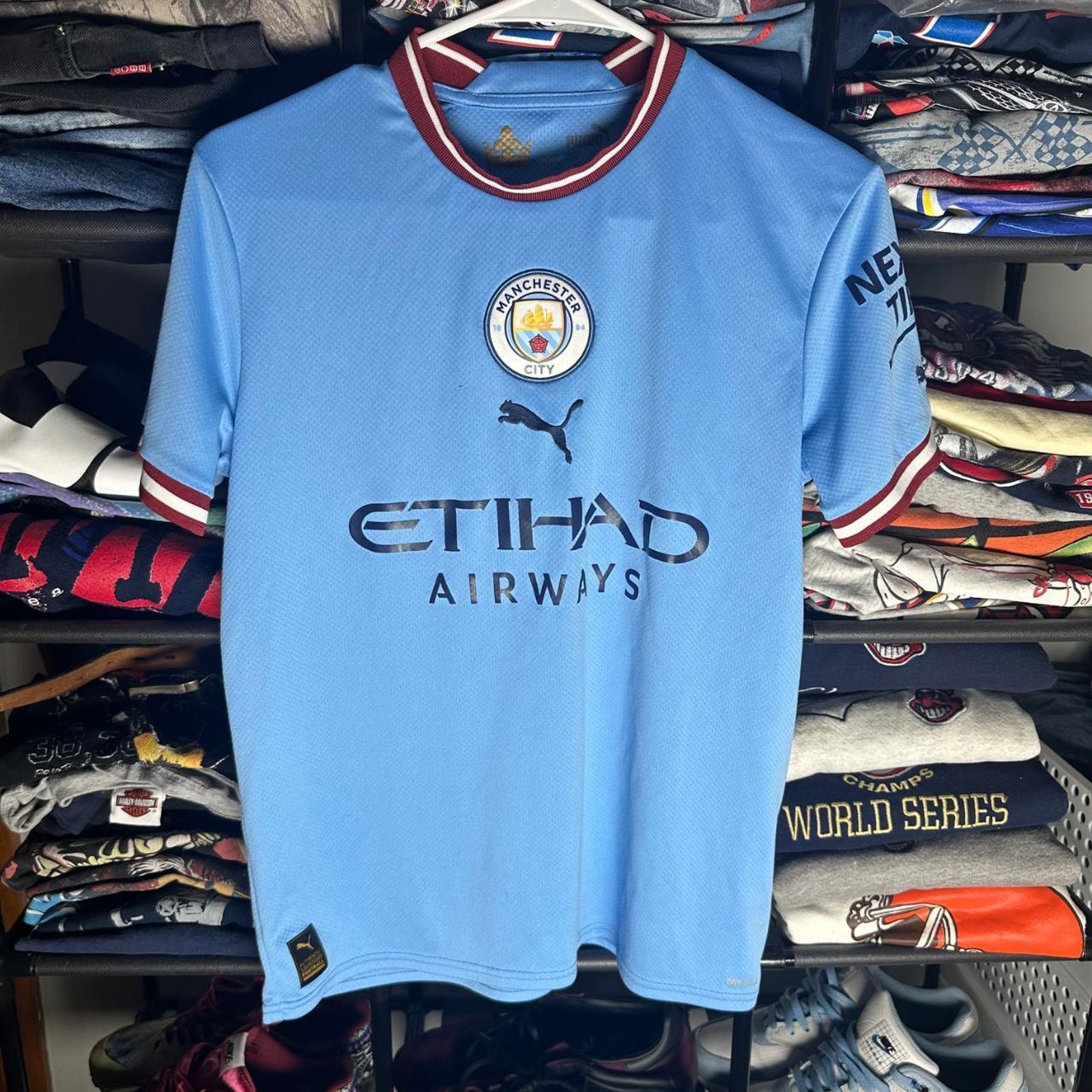 Puma Blue Puma Etihad Airways Soccer Jersey Size US S / EU 44-46 / 1 - 1 Thumbnail