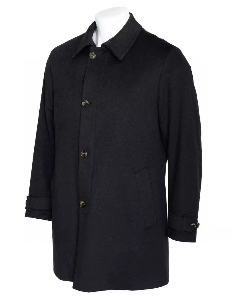 Loro Piana LORO PIANA Men's black cashmere coat Size US XL / EU 56 / 4 - 2 Thumbnail