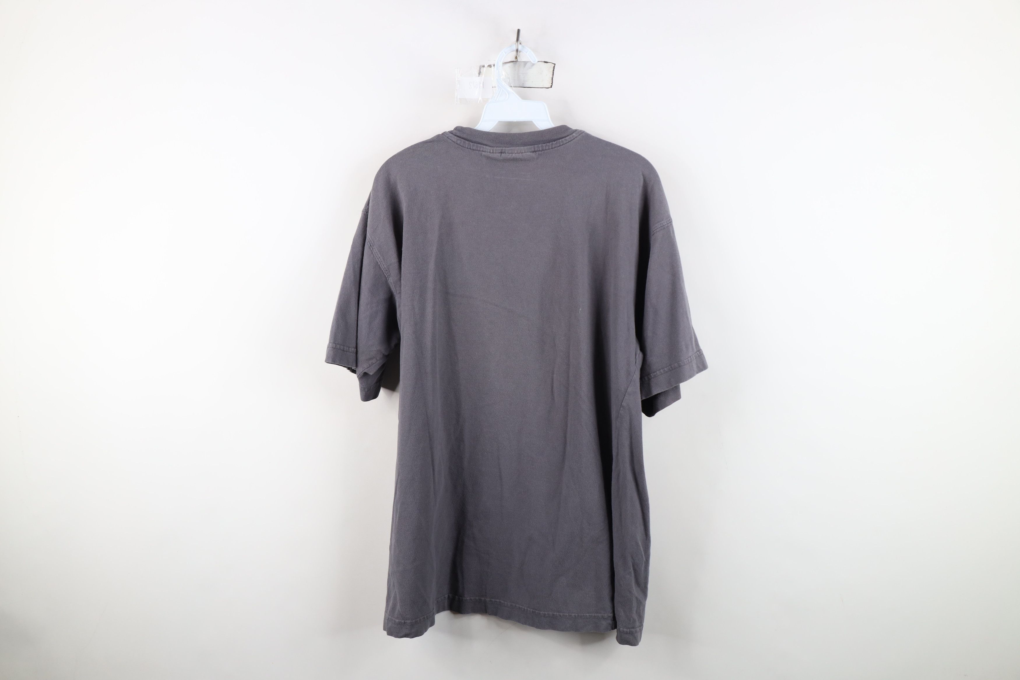 Vintage Vintage 90s Y2K Streetwear Faded Blank Cotton T-Shirt Gray Size US M / EU 48-50 / 2 - 11 Thumbnail