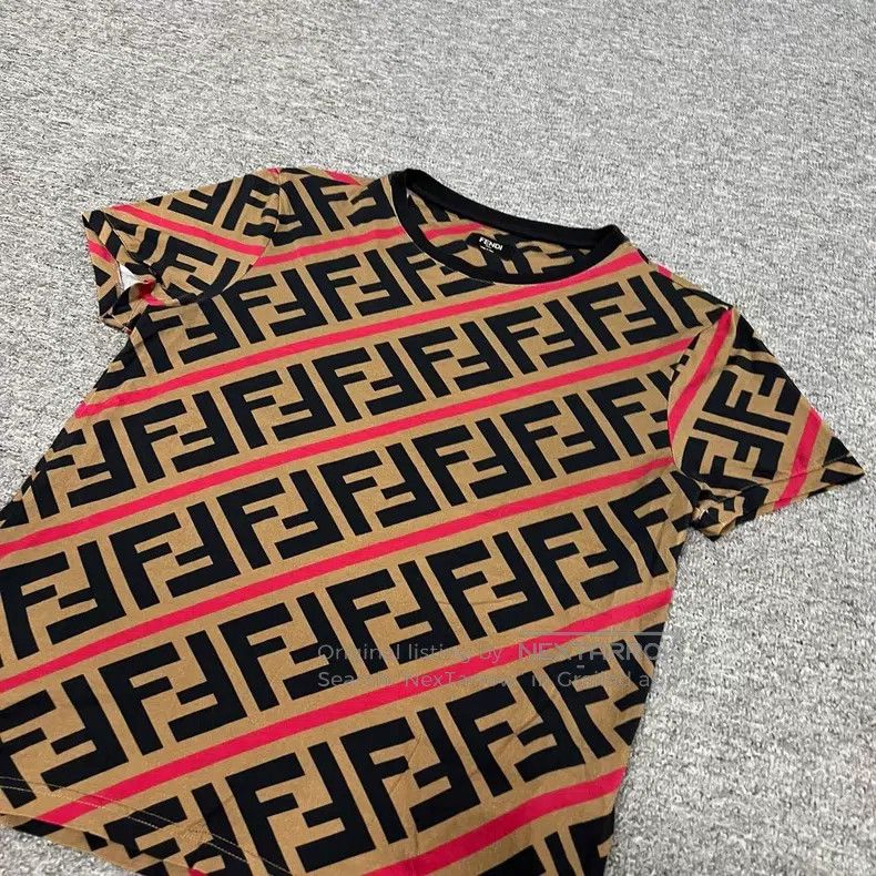 Fendi Fendi Double F Full Monogram Short Sleeve T-Shirt Size US XS / EU 42 / 0 - 3 Thumbnail