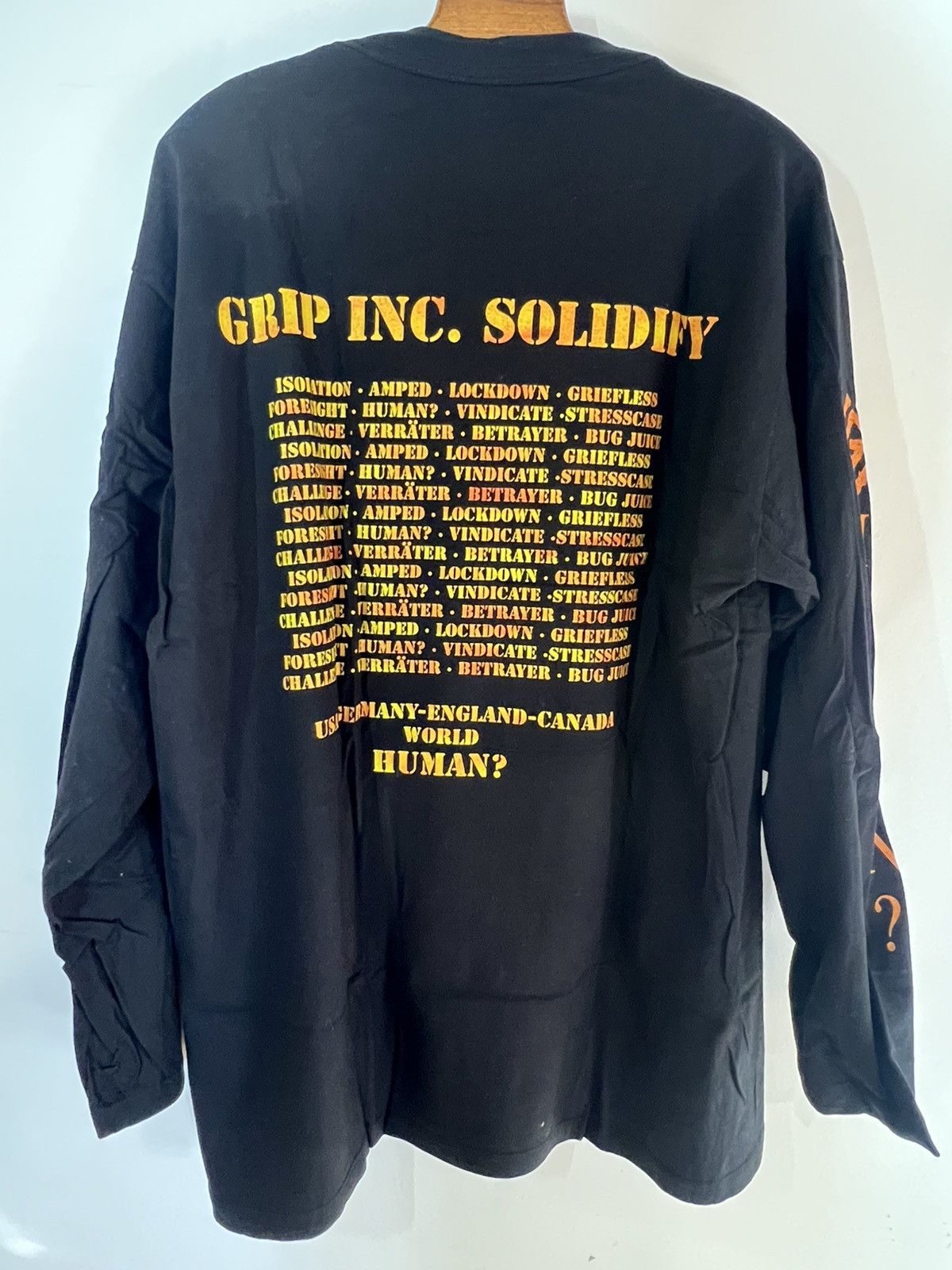 Band Tees vintage Grip Inc 99 longsleeves shirt Size US XL / EU 56 / 4 - 4 Thumbnail