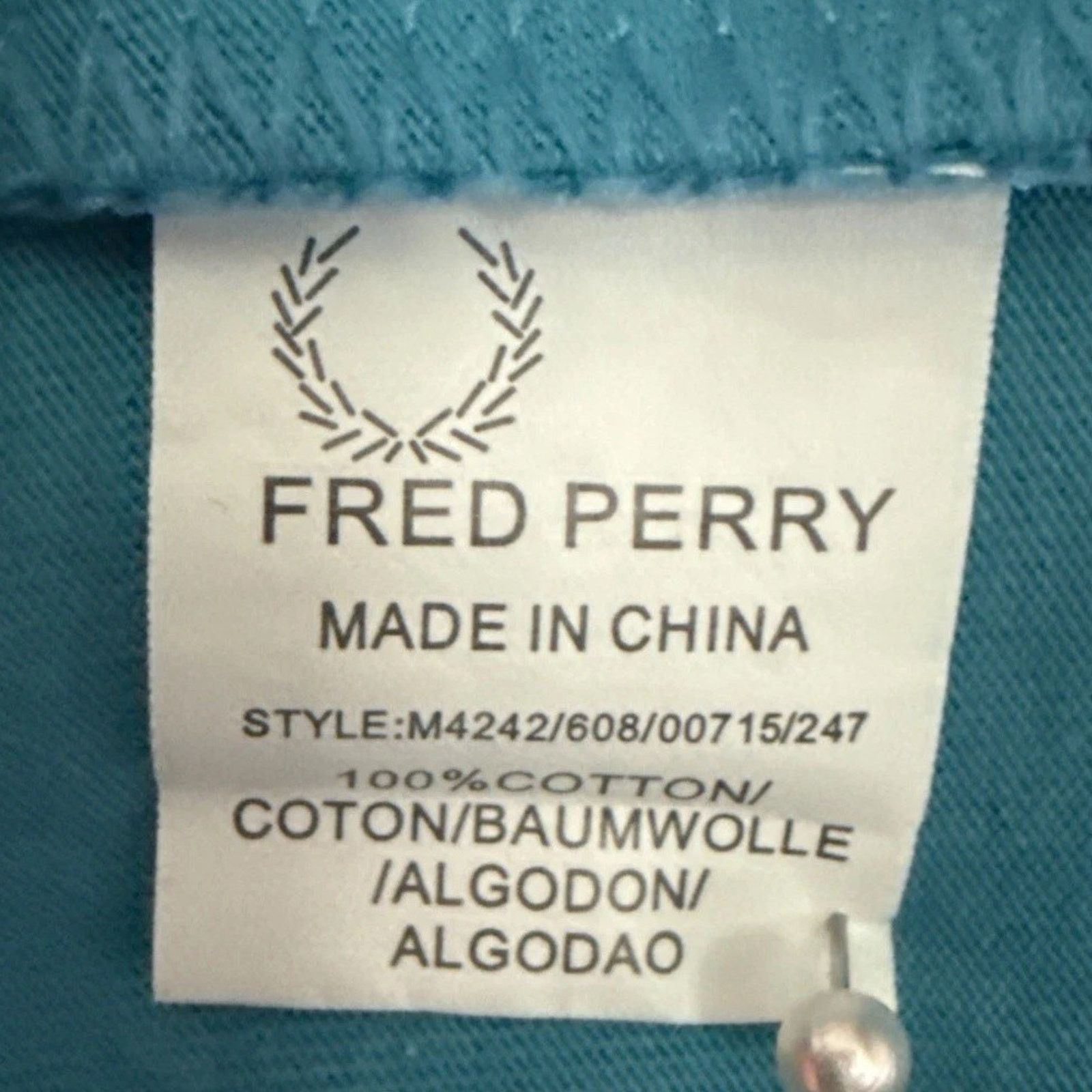 Fred Perry Fred Perry Polo Shirt Mens XL Turquoise Twin Tipped Golf Size US XL / EU 56 / 4 - 7 Thumbnail